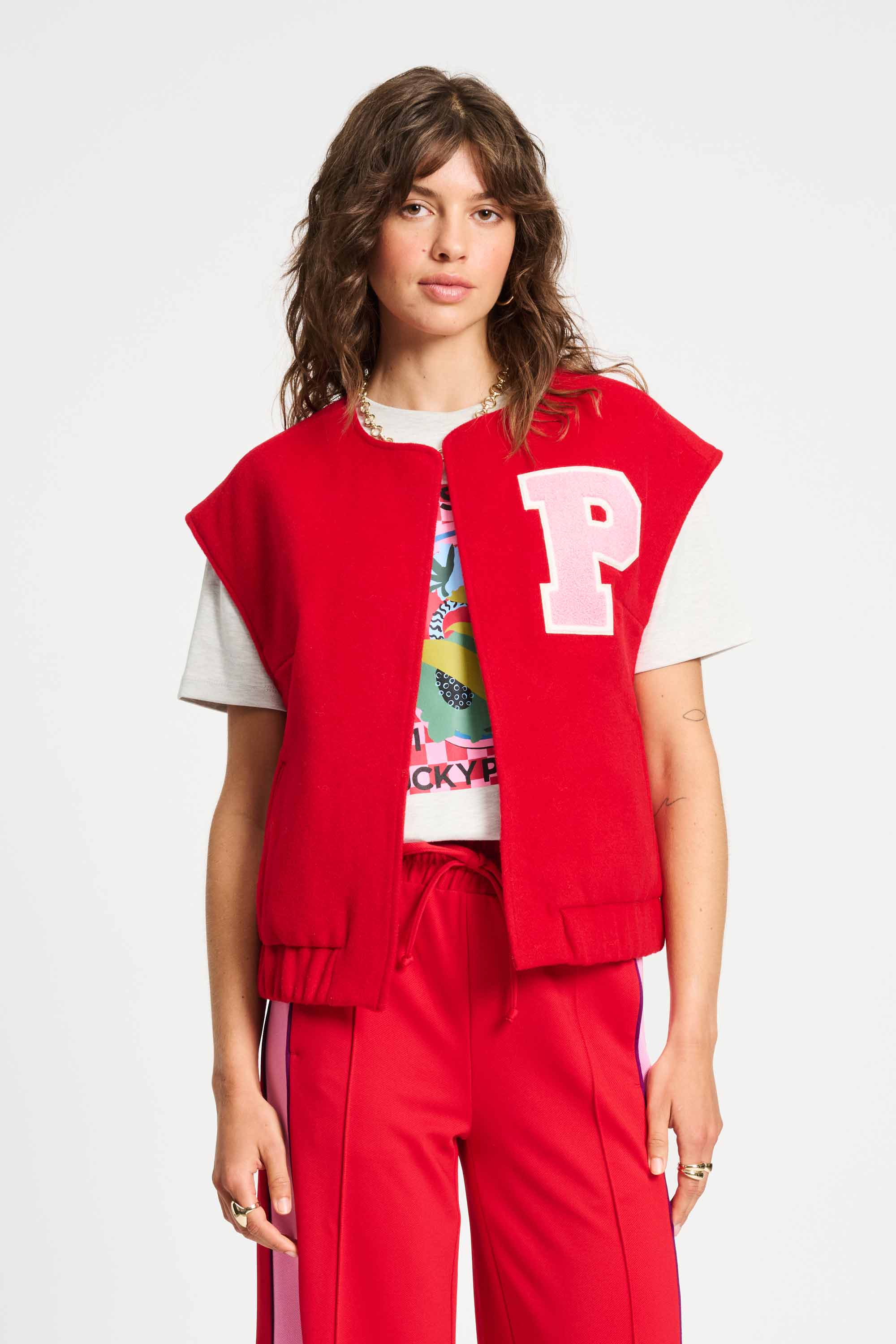 POM GILET - BASEBALL CHILI RED SP9322 225