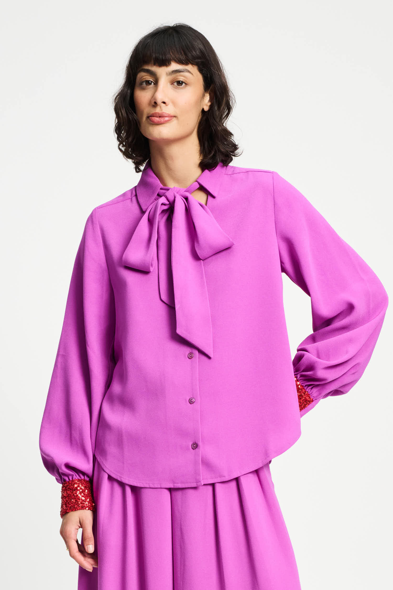 POM BLOUSE - BOW FROSTING PINK SP9380 225