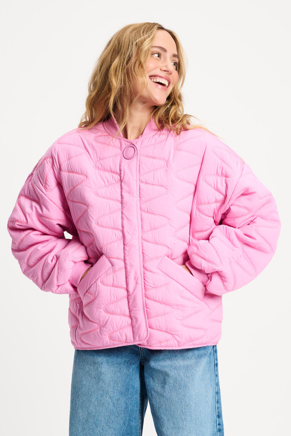 POM JACKET - QUILTED CHEERING PINK SP9529 126