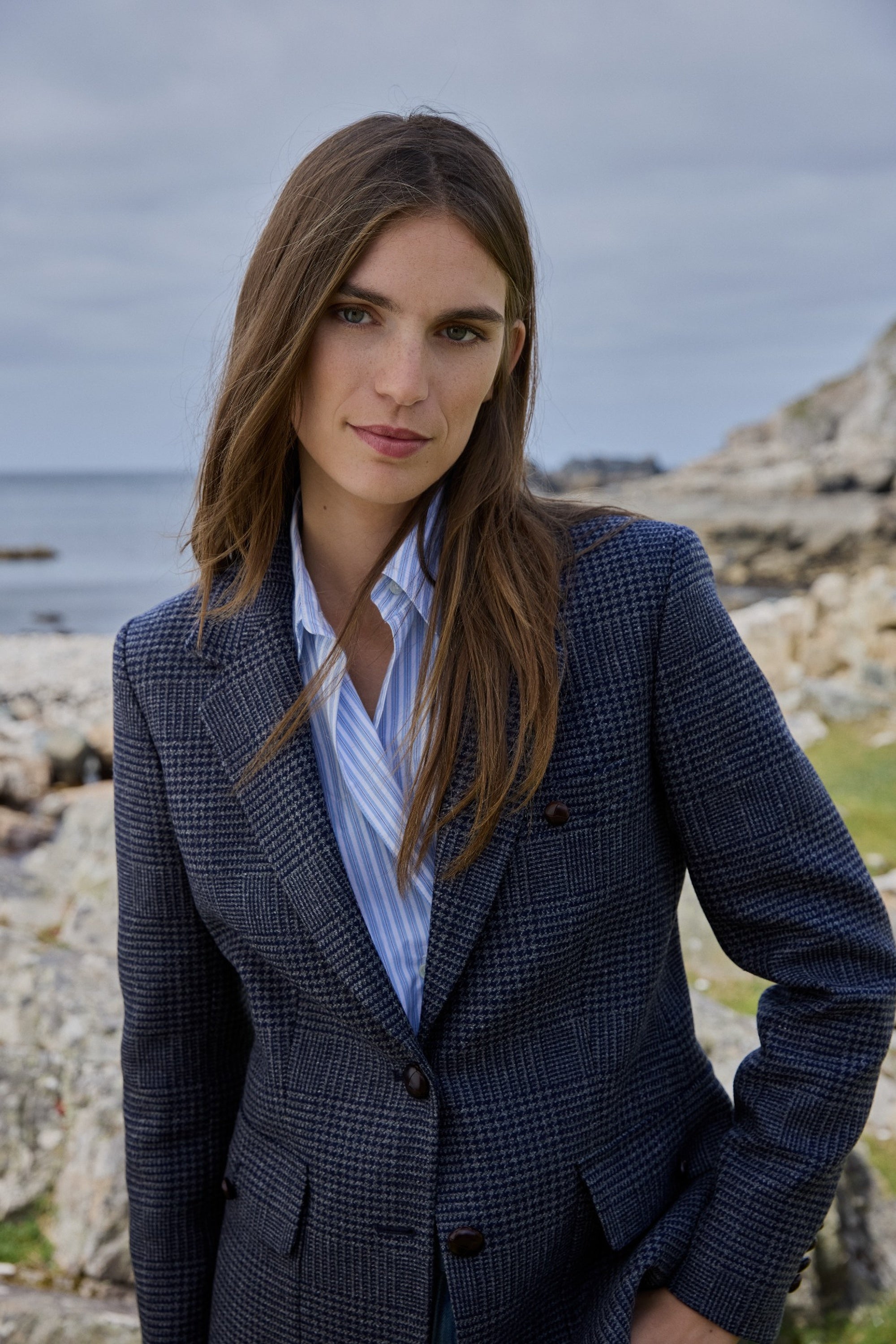  triona multi coat una tweed blazer jacket