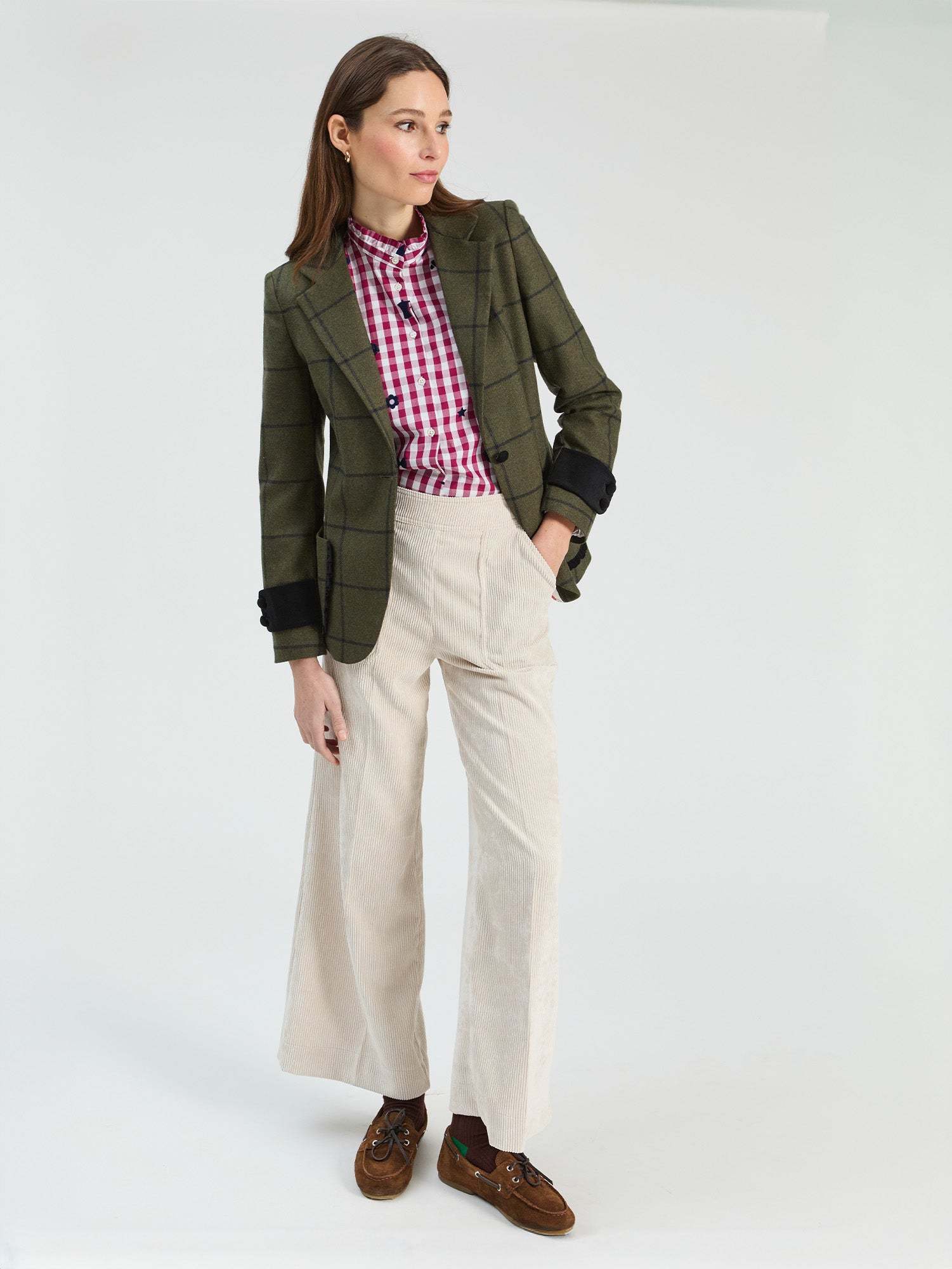 vilagallo green velvet jacket 34037 blazer plaid