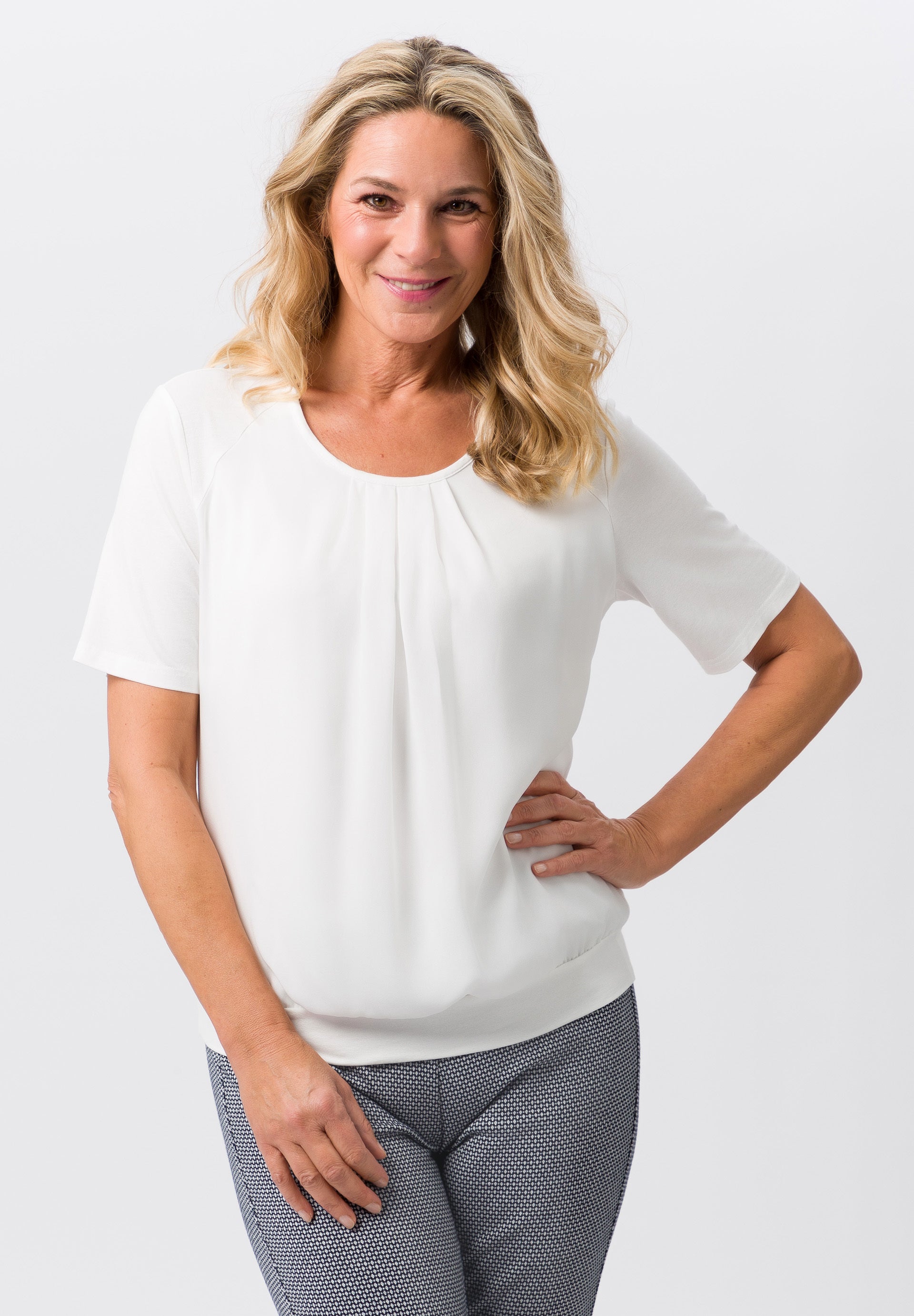 FRANK WALDER WHITE Chiffon Front TP 714404 126
