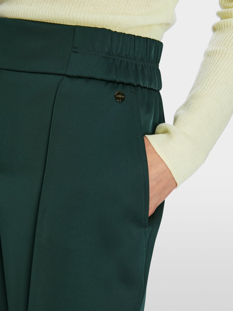 MARCCAIN GREEN SATIN TROUSERS XC8145 W15 224