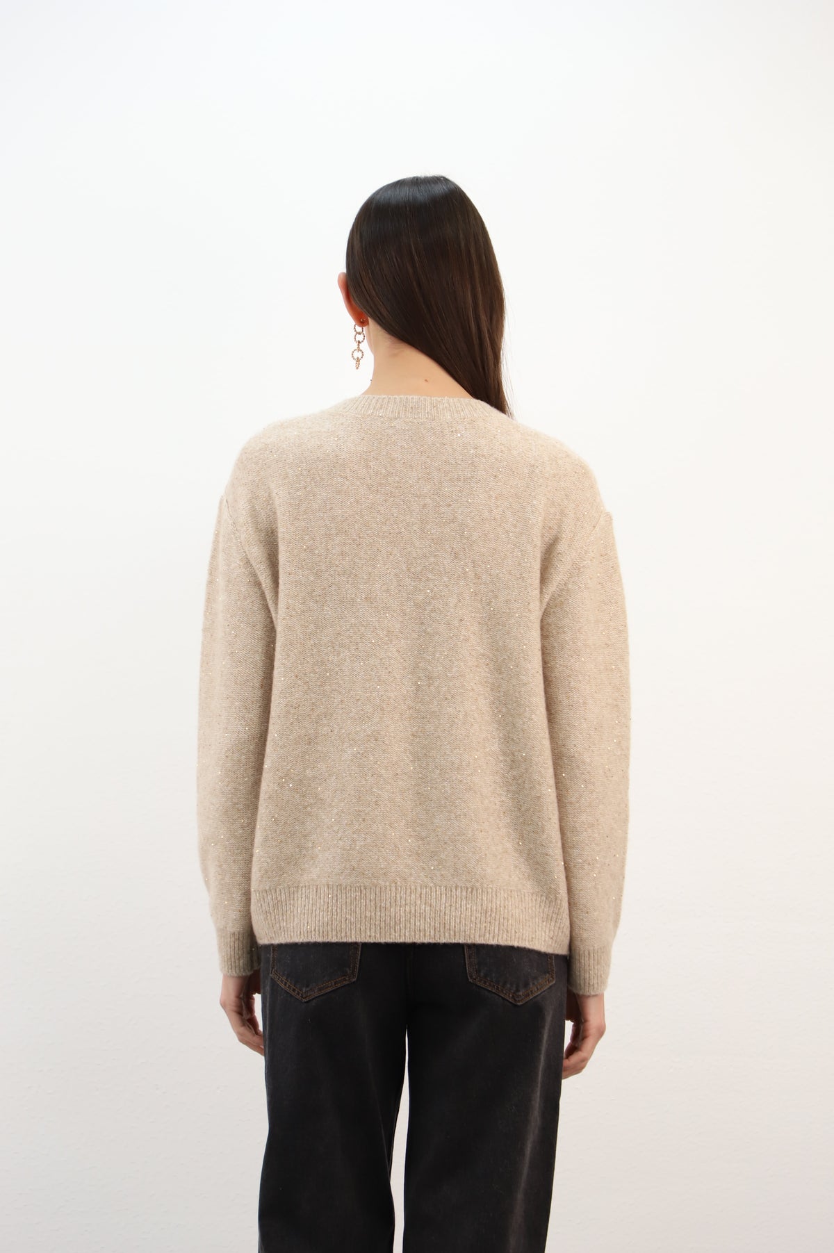 ESTHEME ROUND NECK SPARKLE KNIT XWES26A85HA 226