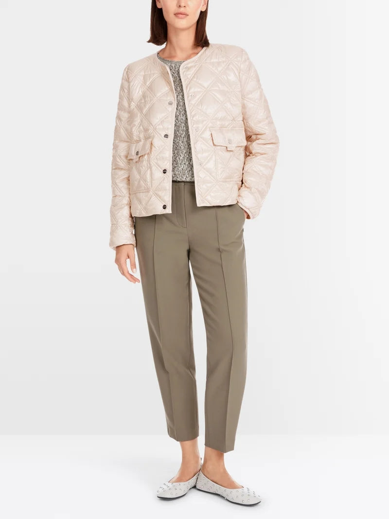 MARCCAIN CREAM QUILTED SHORT JACKET YC1206 W37 125