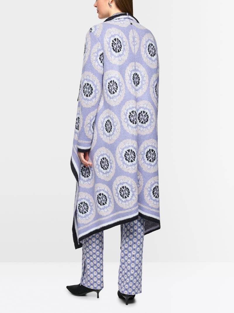 MARCCAIN LILAC E2E LONG KNIT COAT ZC 1107 M09 225