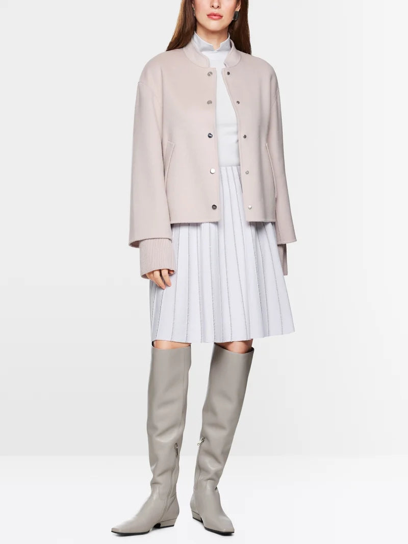 MARCCAIN DUSTY ROSE SHORT KNIT JACKET ZC 1202 W33 225