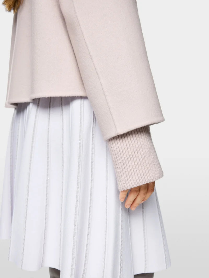 MARCCAIN DUSTY ROSE SHORT KNIT JACKET ZC 1202 W33 225