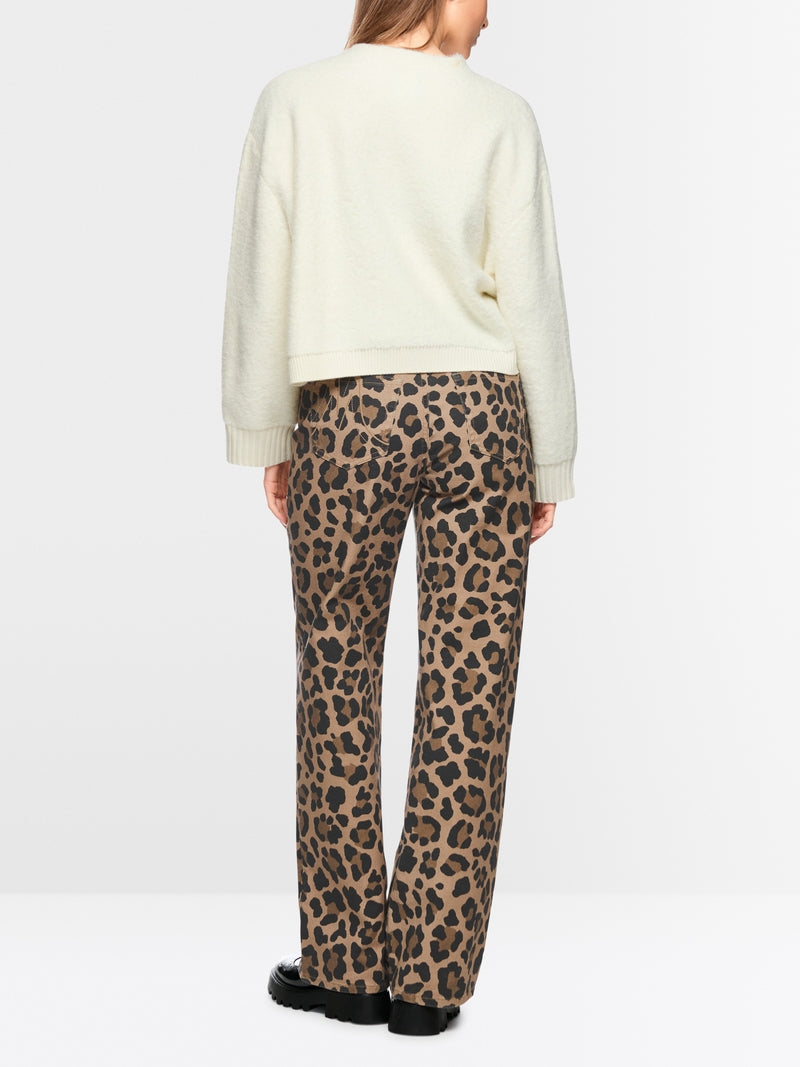 MARCCAIN ANIMAL PRINT WIDE LEG JEANS ZS 8218 D12 225