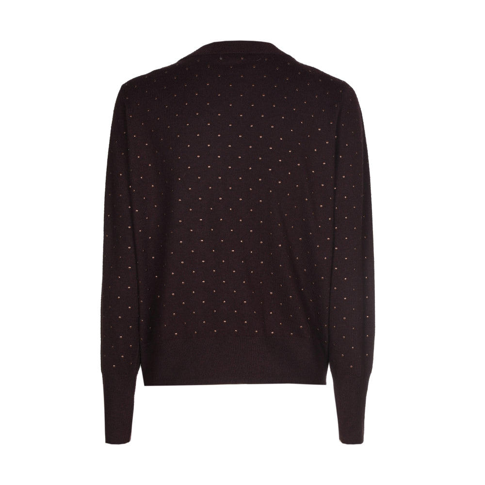 CAROLINE BISS PURPLE STUD KNIT 4297 53 226