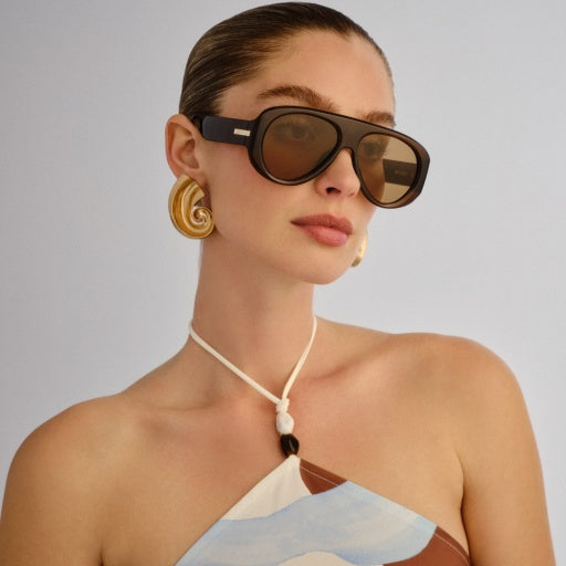 LE SPECS BROWN DREAM BOAT SUNGLASSES LSP2652322 226