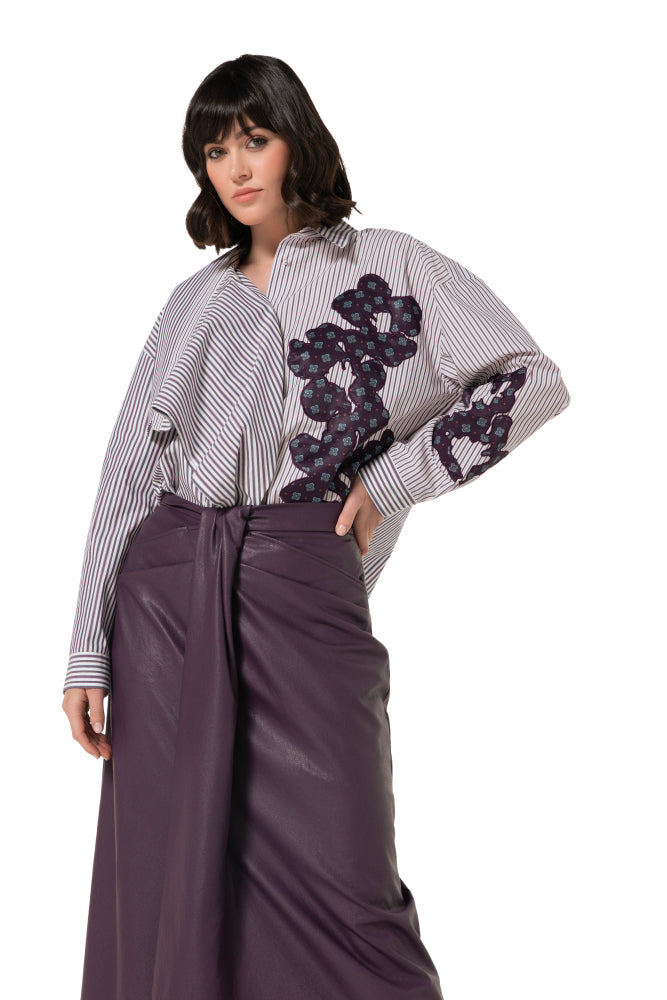 CAROLINE BISS MULTI STRIPE BLOUSE 4677 59 226