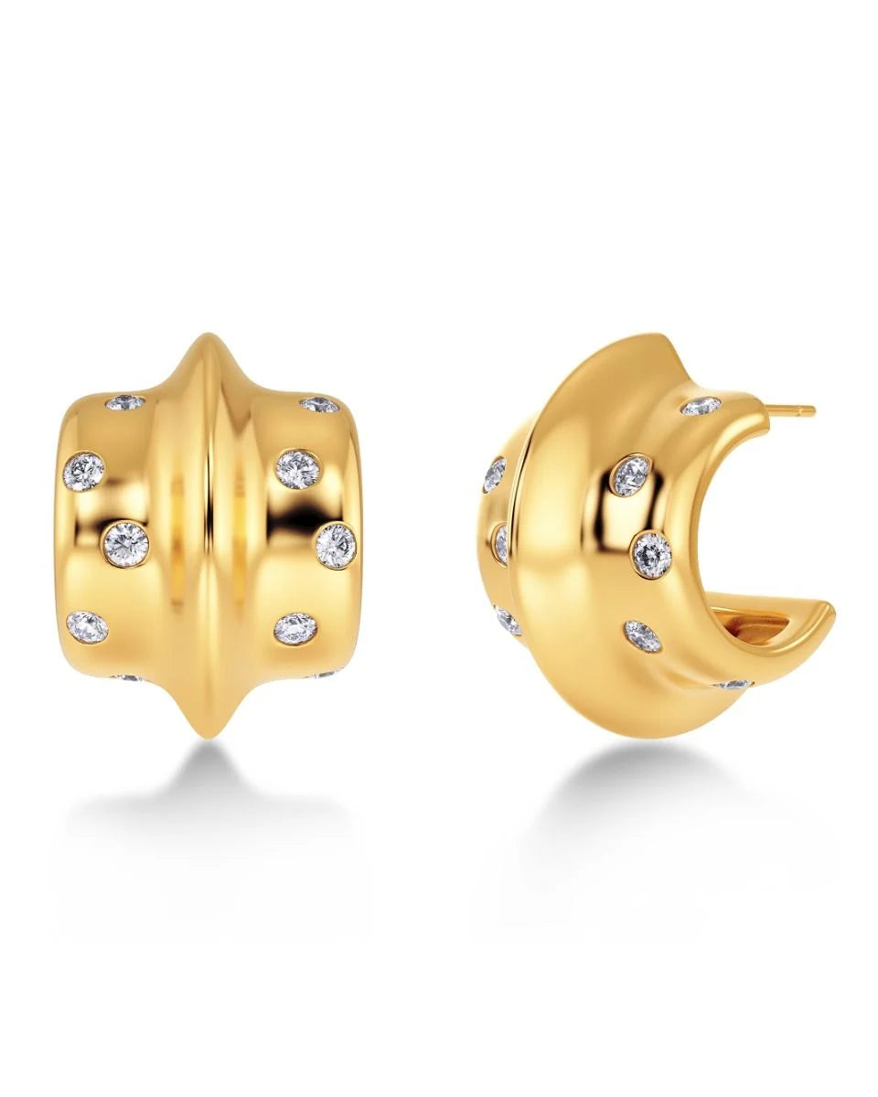 EDBLAD BARRE HOOPS L GOLD 129648 225