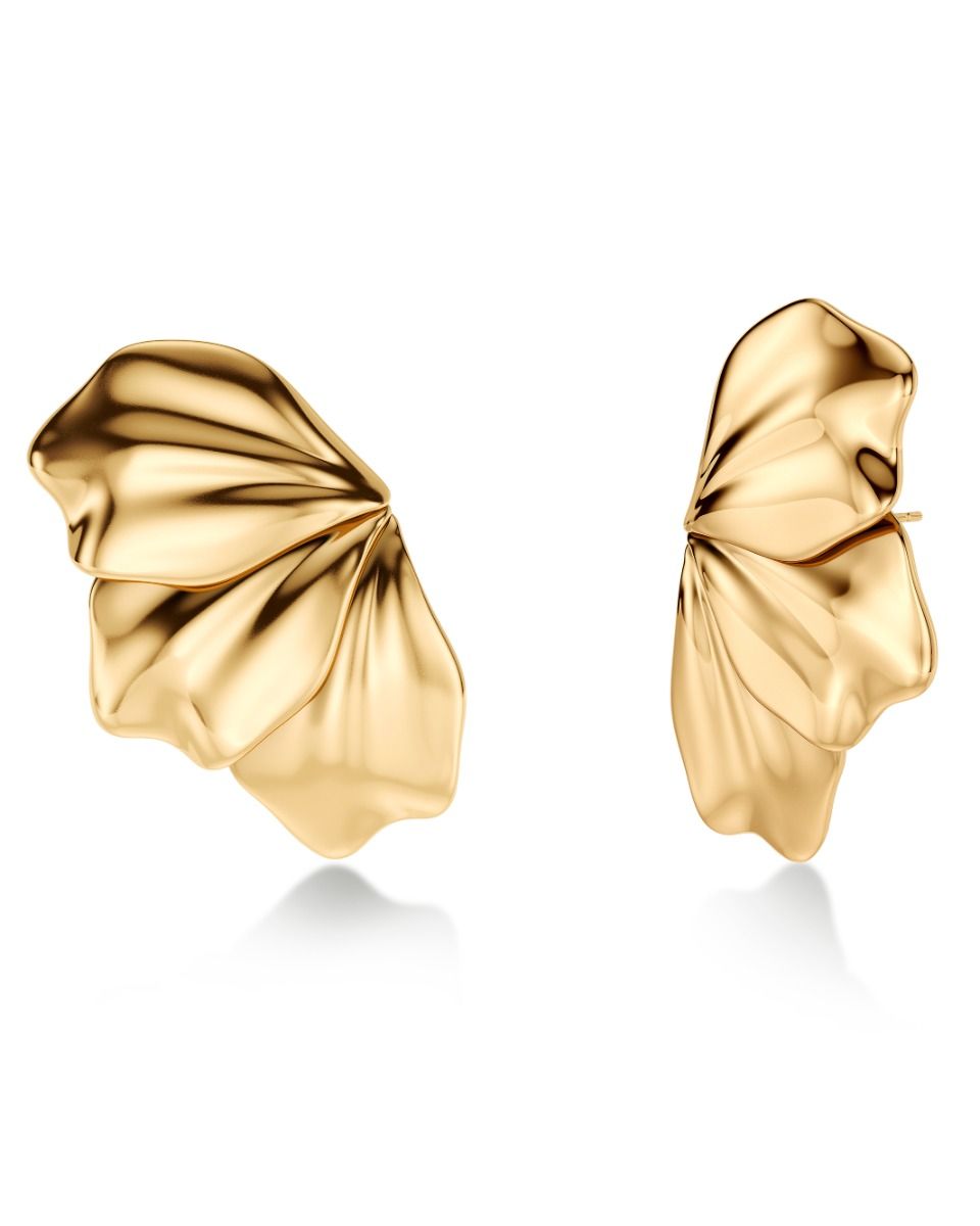 EDBLAD PETAL STUDS GOLD 126