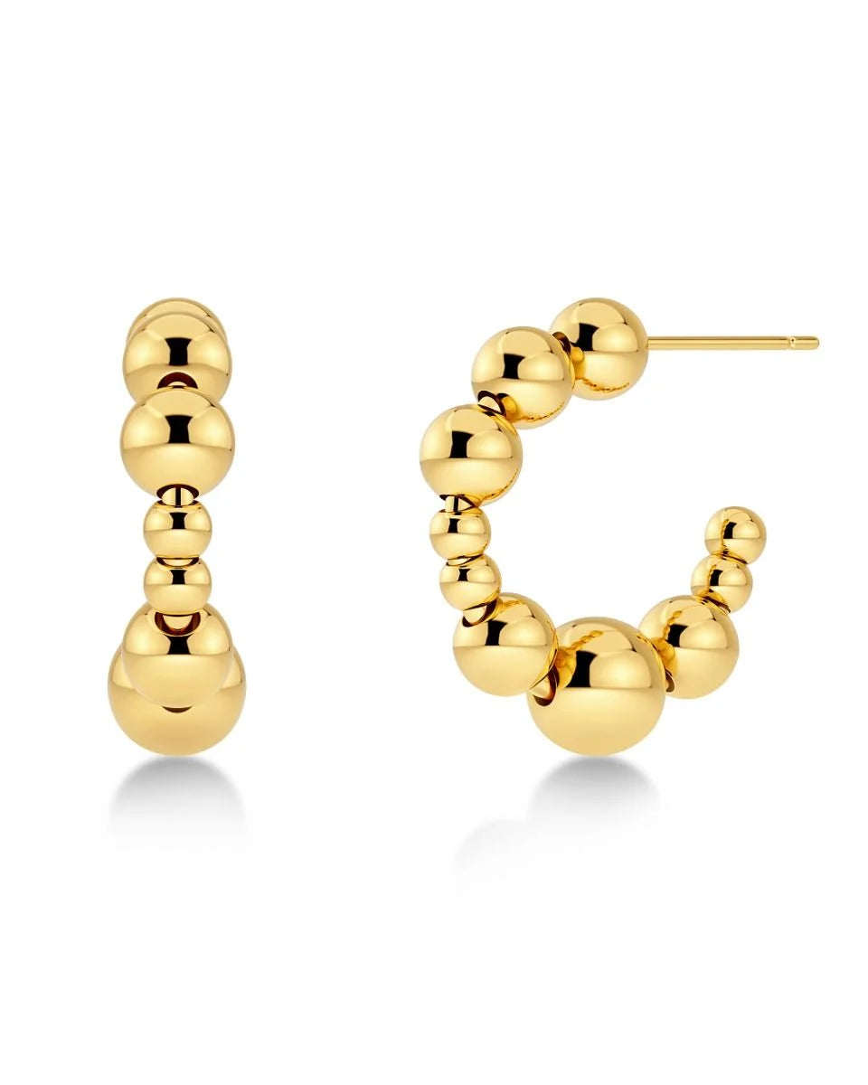 EDBLAD SPHERE HOOPS GOLD 129491 225
