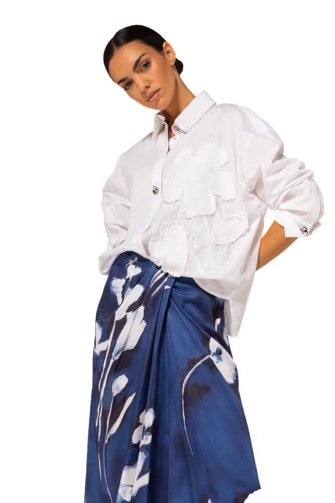 CAROLINE BISS WHITE BLOUSE 1679 126