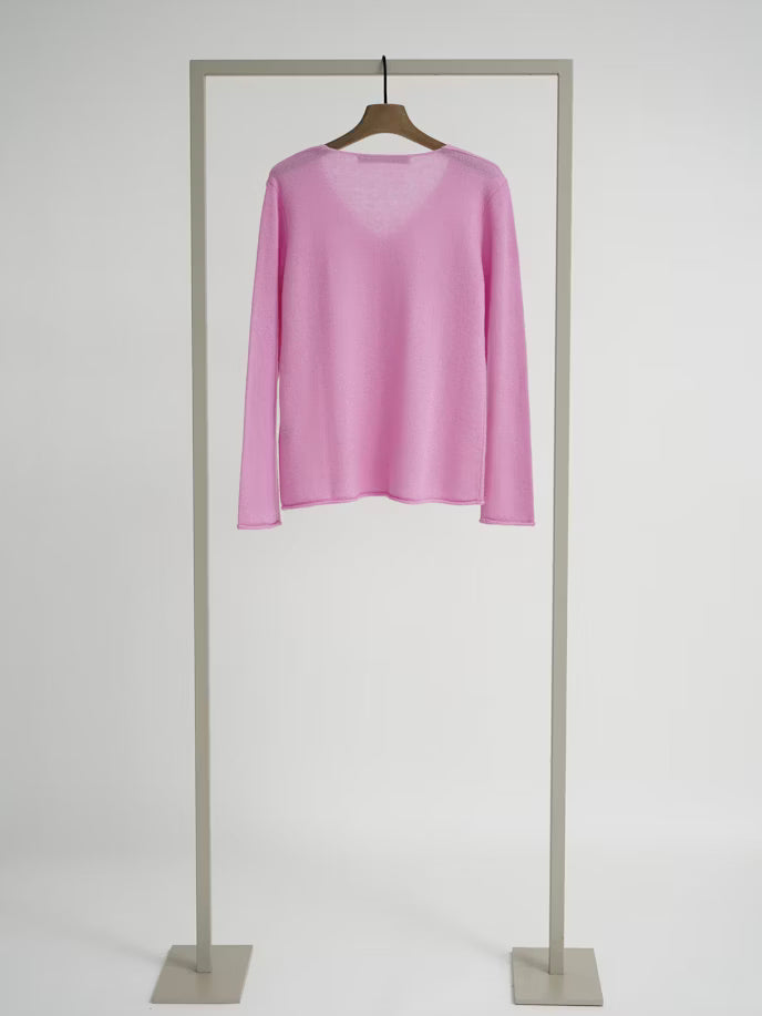 HERZENS ANGELEGENHEIT PINK V NECK KNIT 1000 225