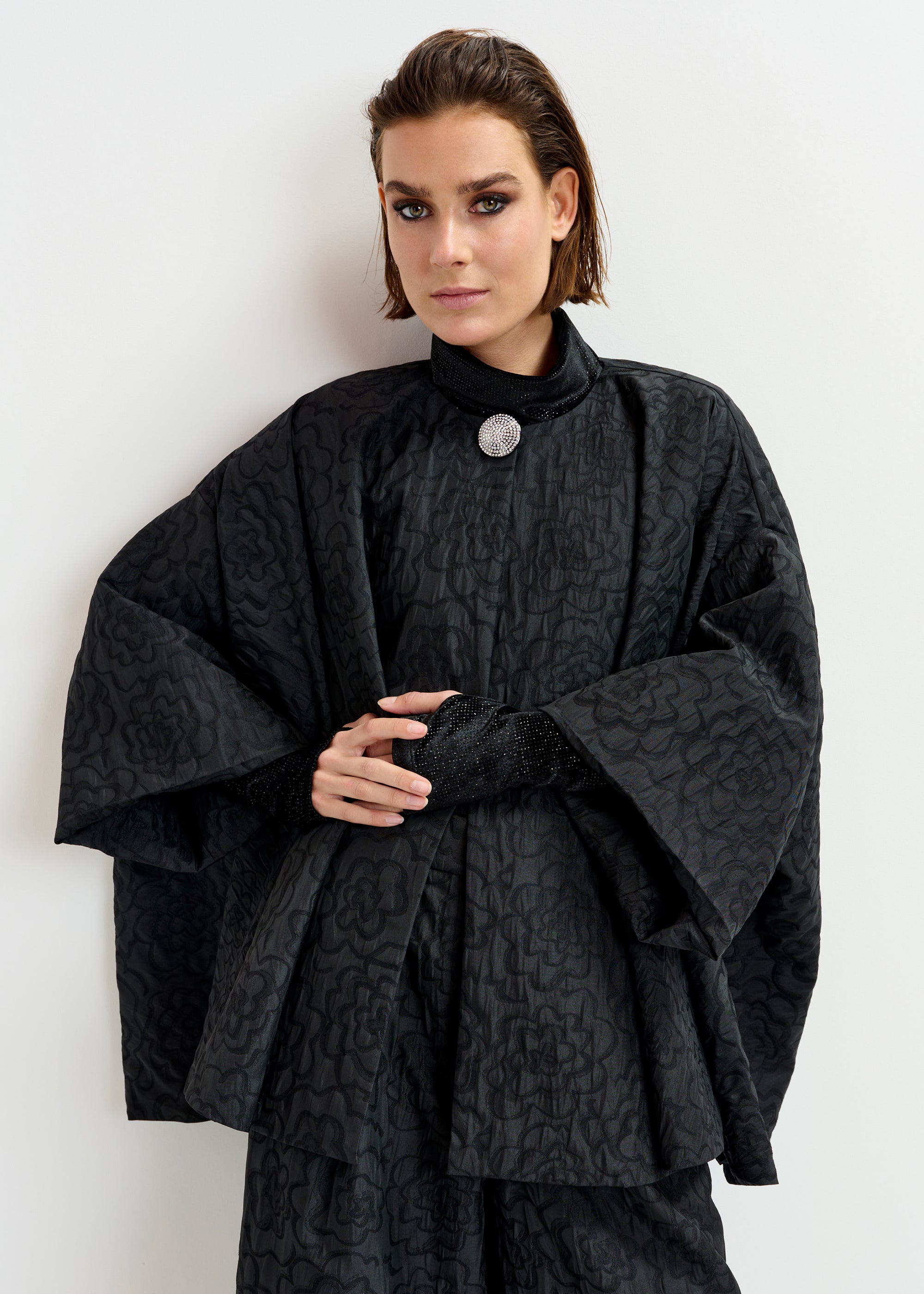 essentiel antwerp black idance jacket stocked at macbees ireland 