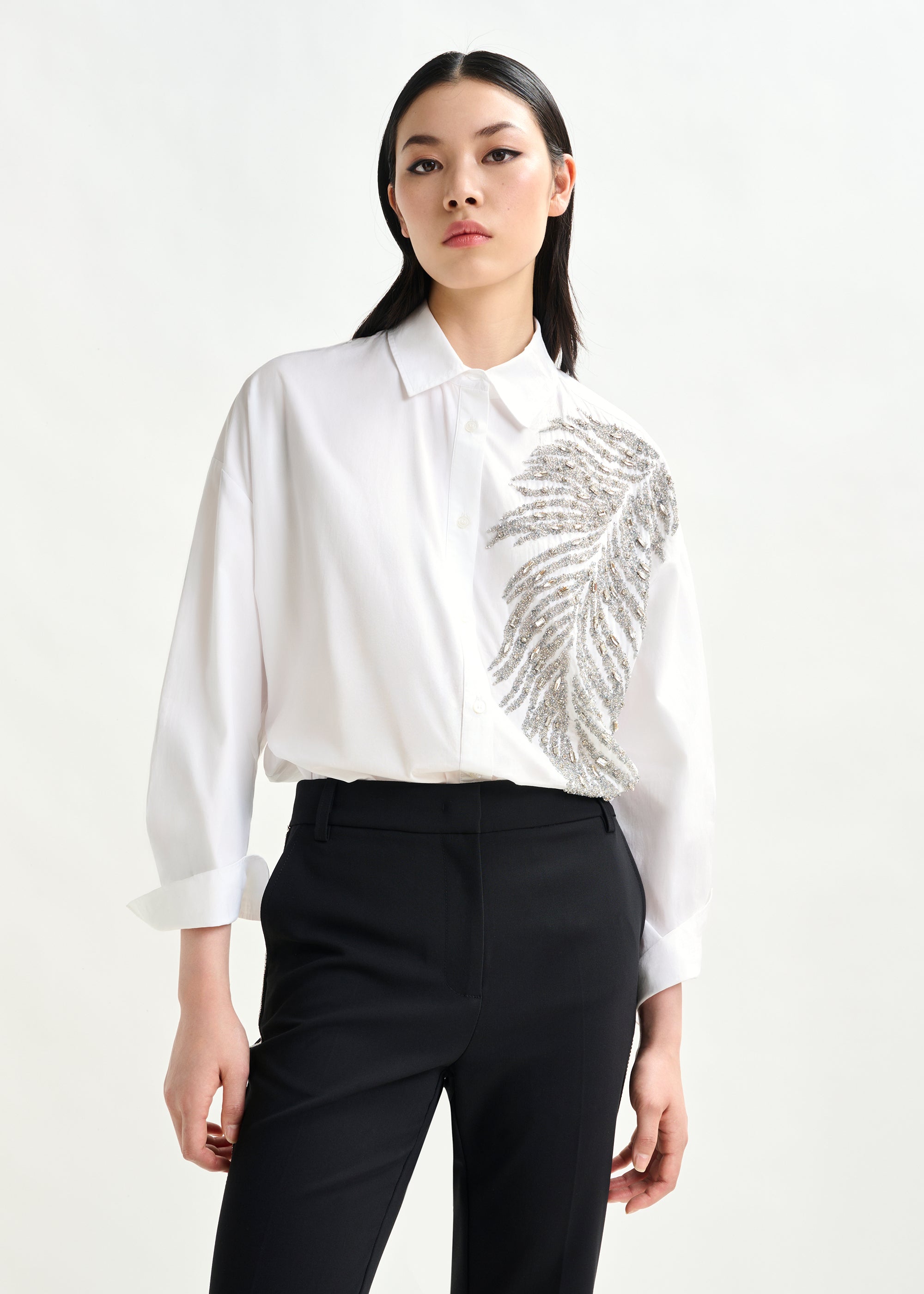 essentiel antwerp white iliza shirt stocked at macbees ireland 