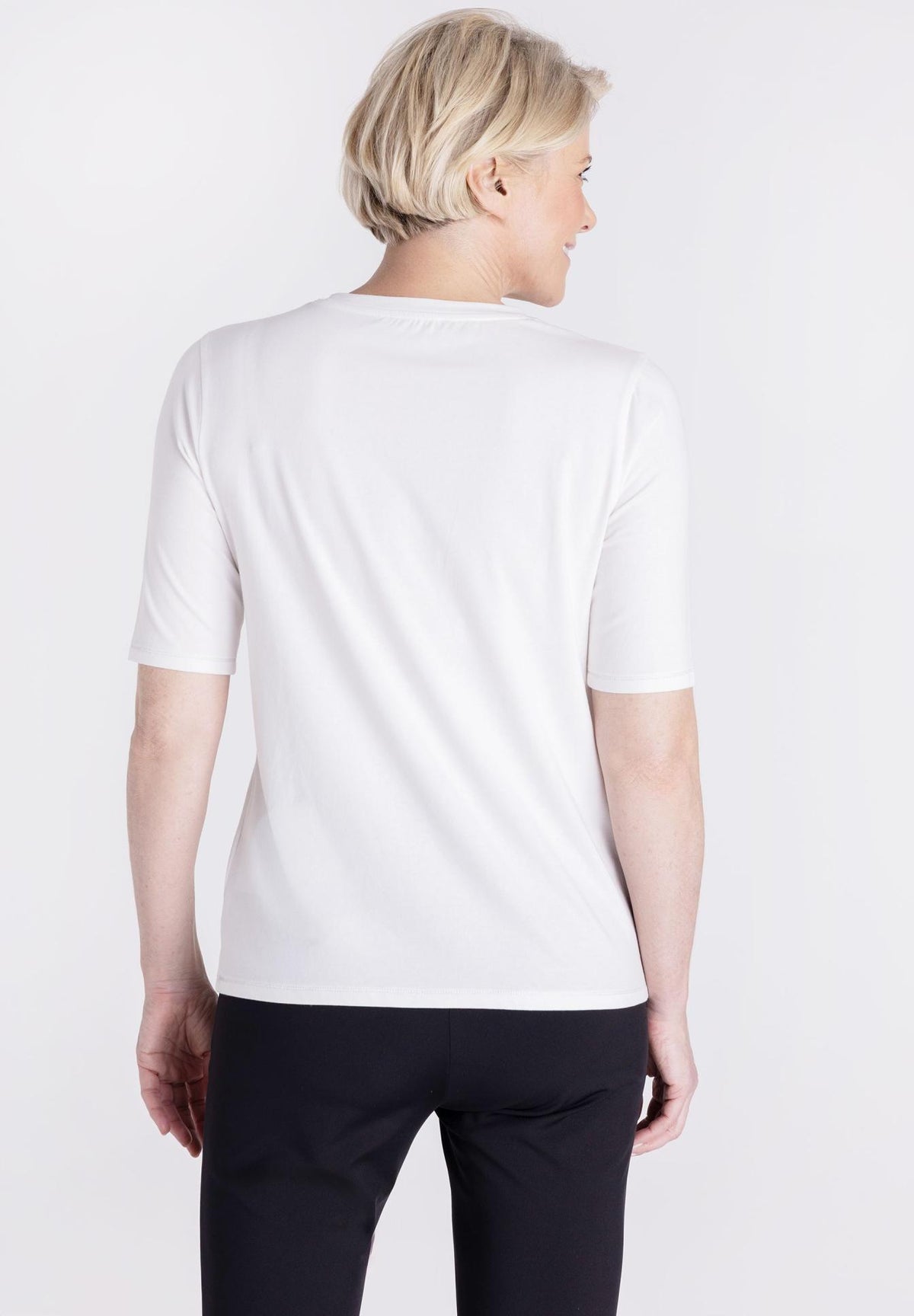 FRANK WALDER CREAM LADY PRINT TOP 108450 226