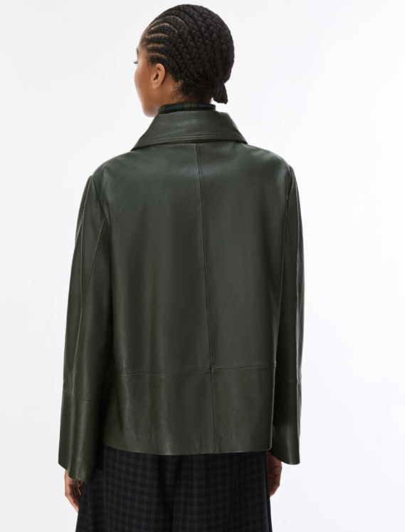 IBLUES LEATHER CROPPED JACKET IBLGIORNATA 226