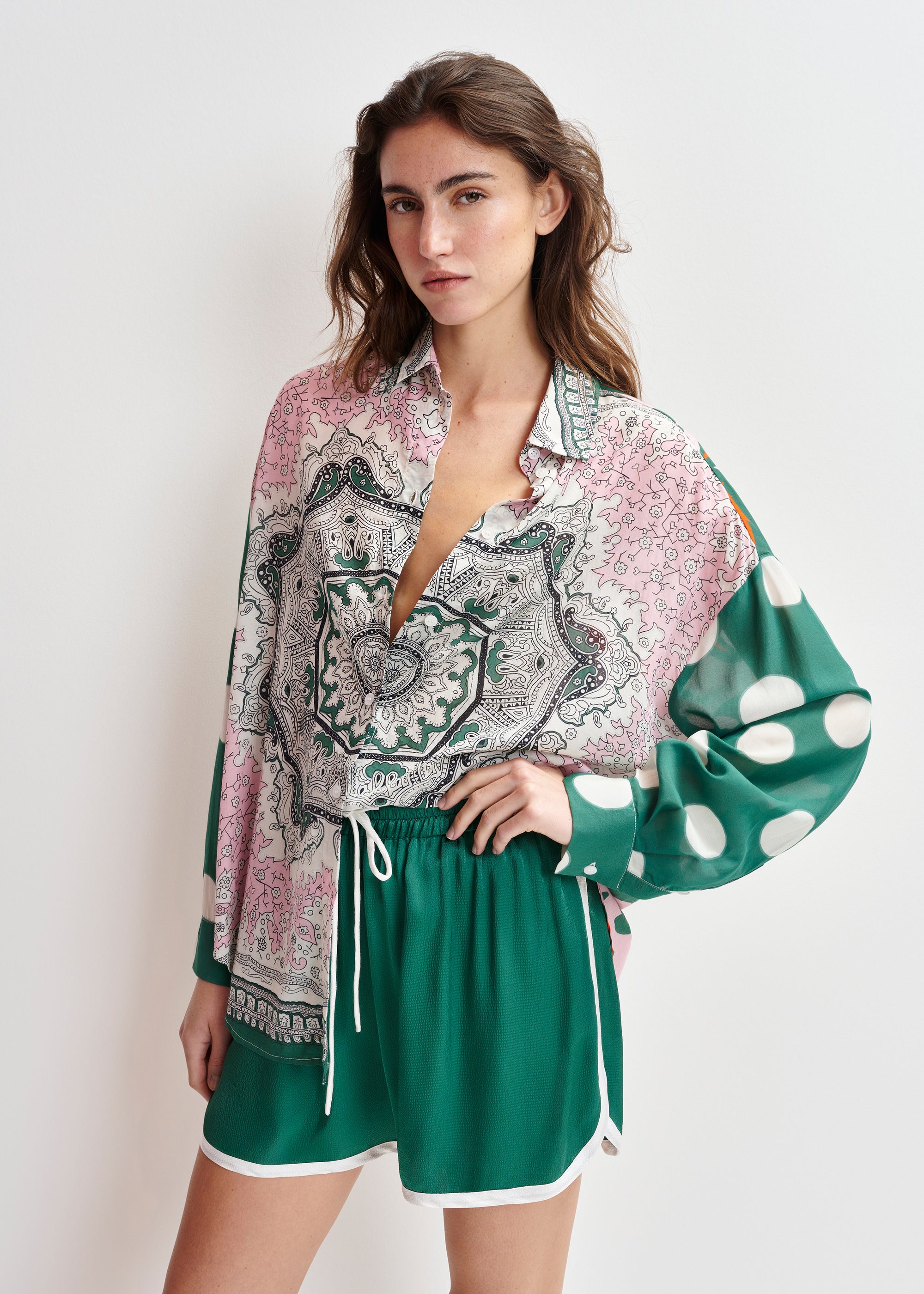 ESSENTIEL ANTWERP HOUISIANA MULTI PRINT SHIRT 125