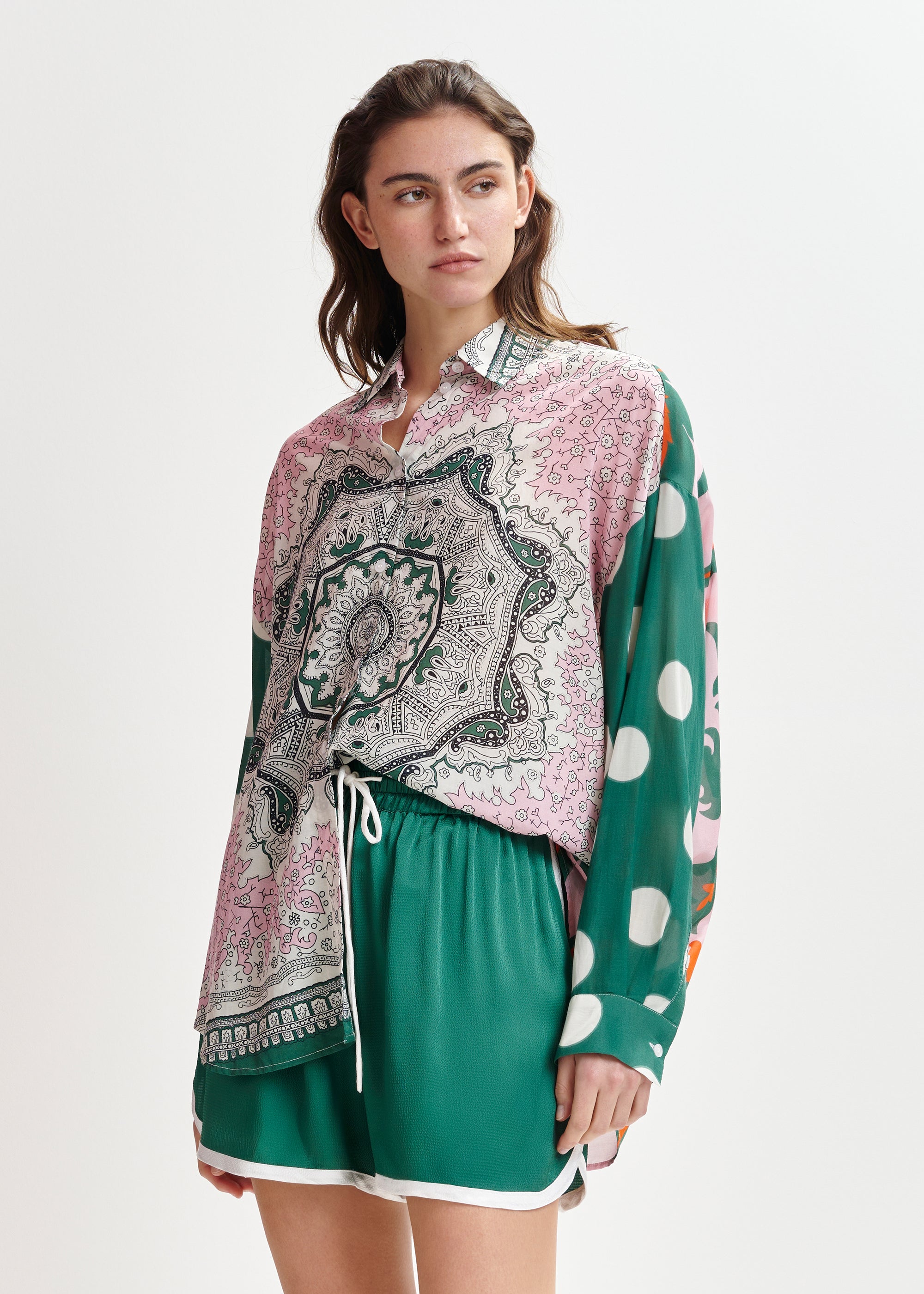 ESSENTIEL ANTWERP HOUISIANA MULTI PRINT SHIRT 125