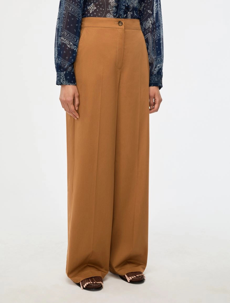 i blues camel wide leg trousers 7131106102002 shop macbees killanrey ireland
