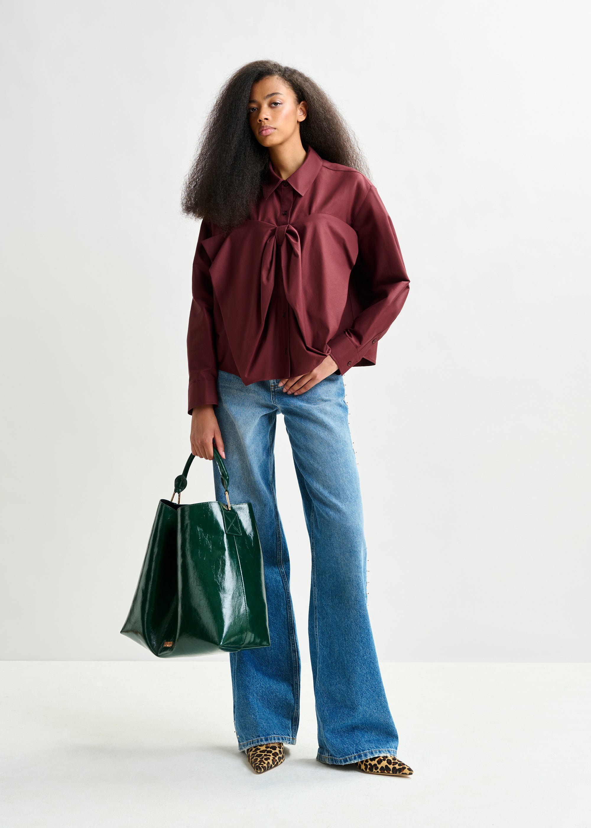 ESSENTIEL ANTWERP IBOW MAUVE SHIRT 225