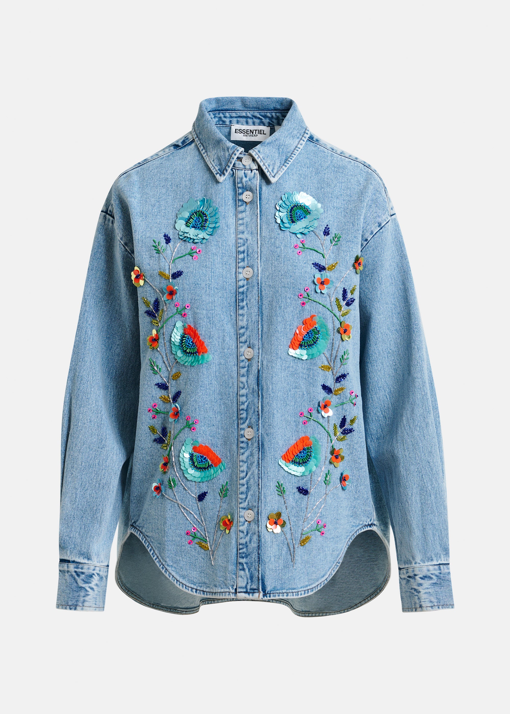 ESSENTIEL ANTWERP ICKSONVILLE DENIM SHIRT 225