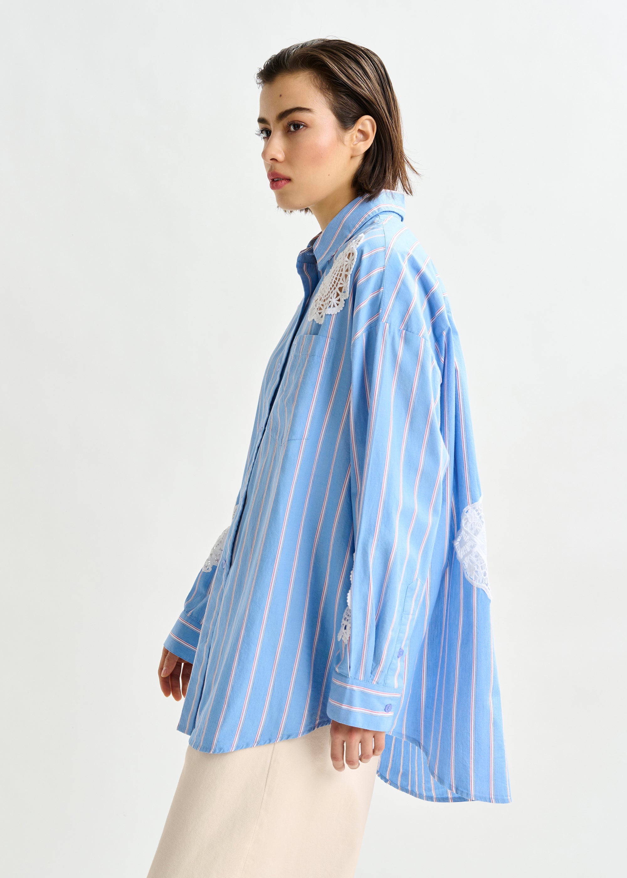 ESSENTIEL ANTWERP IDENTICAL BLUE SHIRT 225