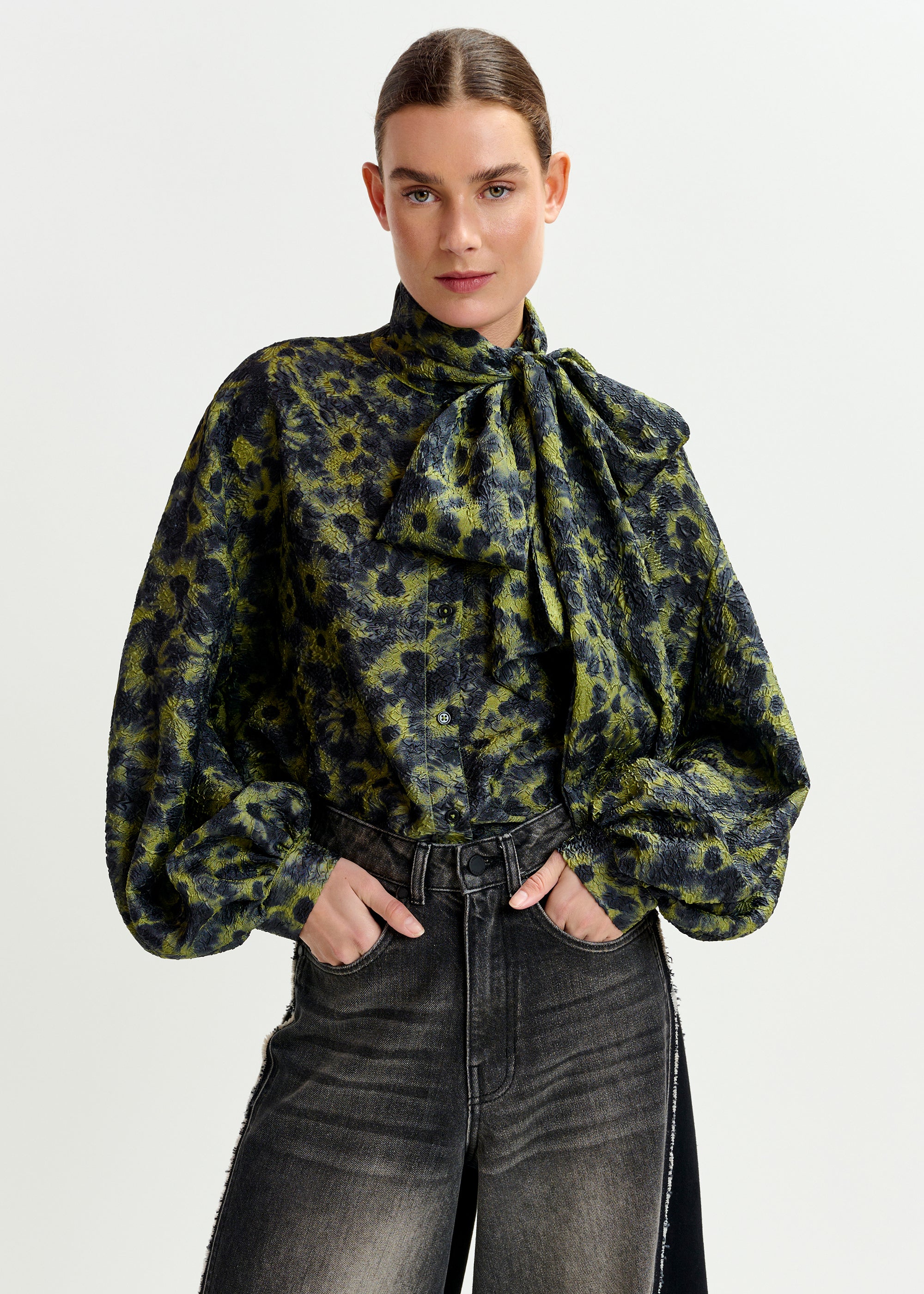 ESSENTIEL ANTWERP ILLICIUM GREEN SHIRT 225