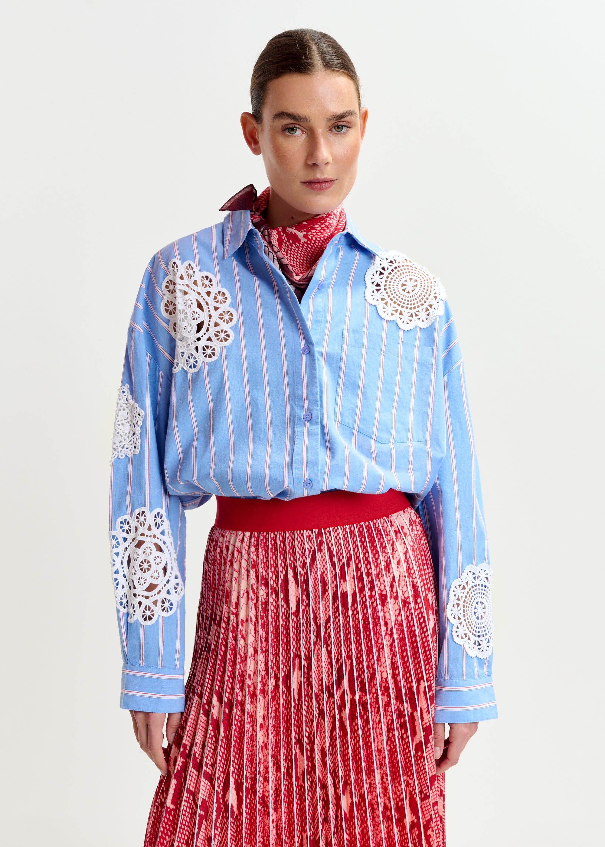 ESSENTIEL ANTWERP INDIRA RED SKIRT 225