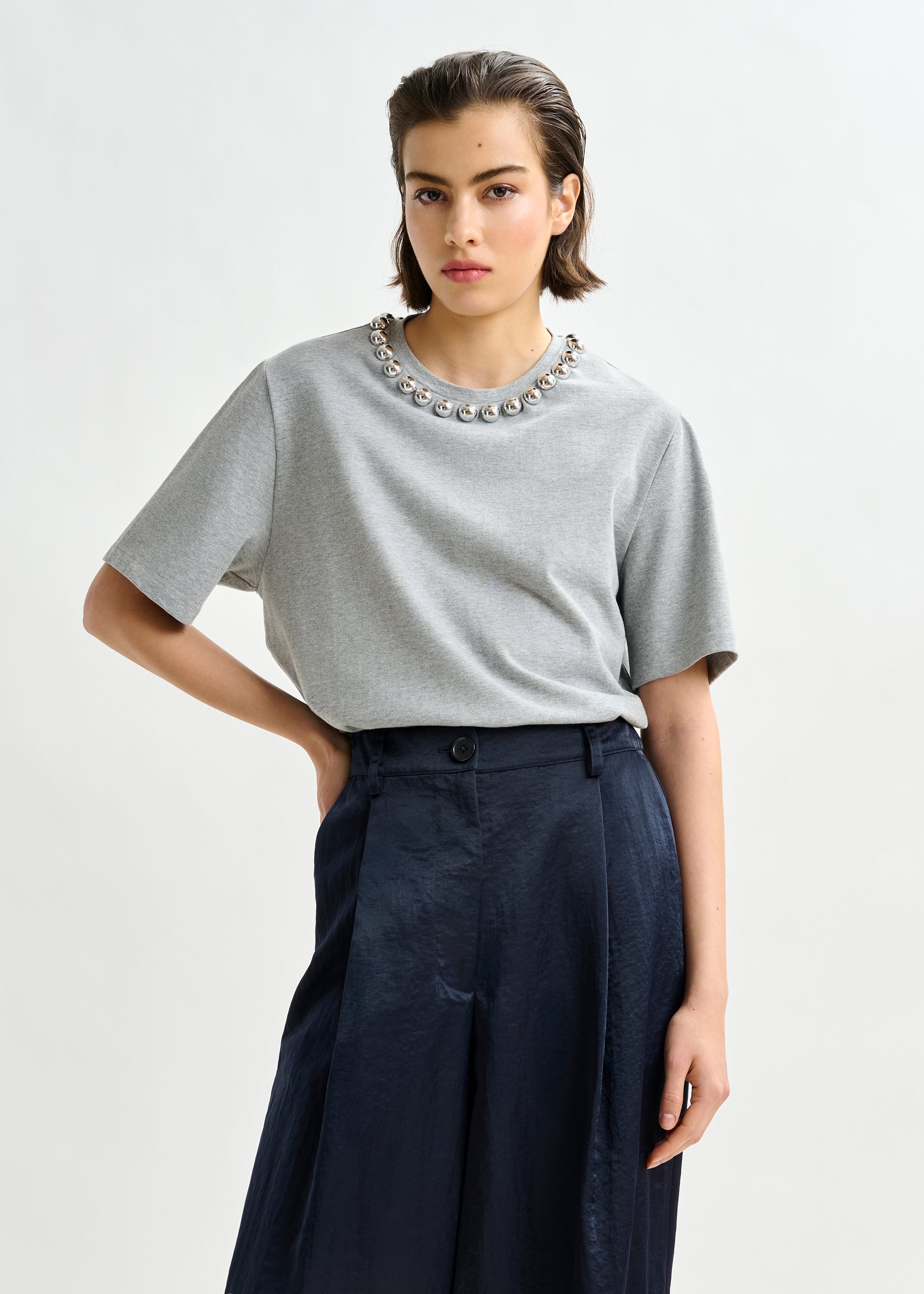ESSENTIEL ANTWERP INTENSO GREY T-SHIRT 225