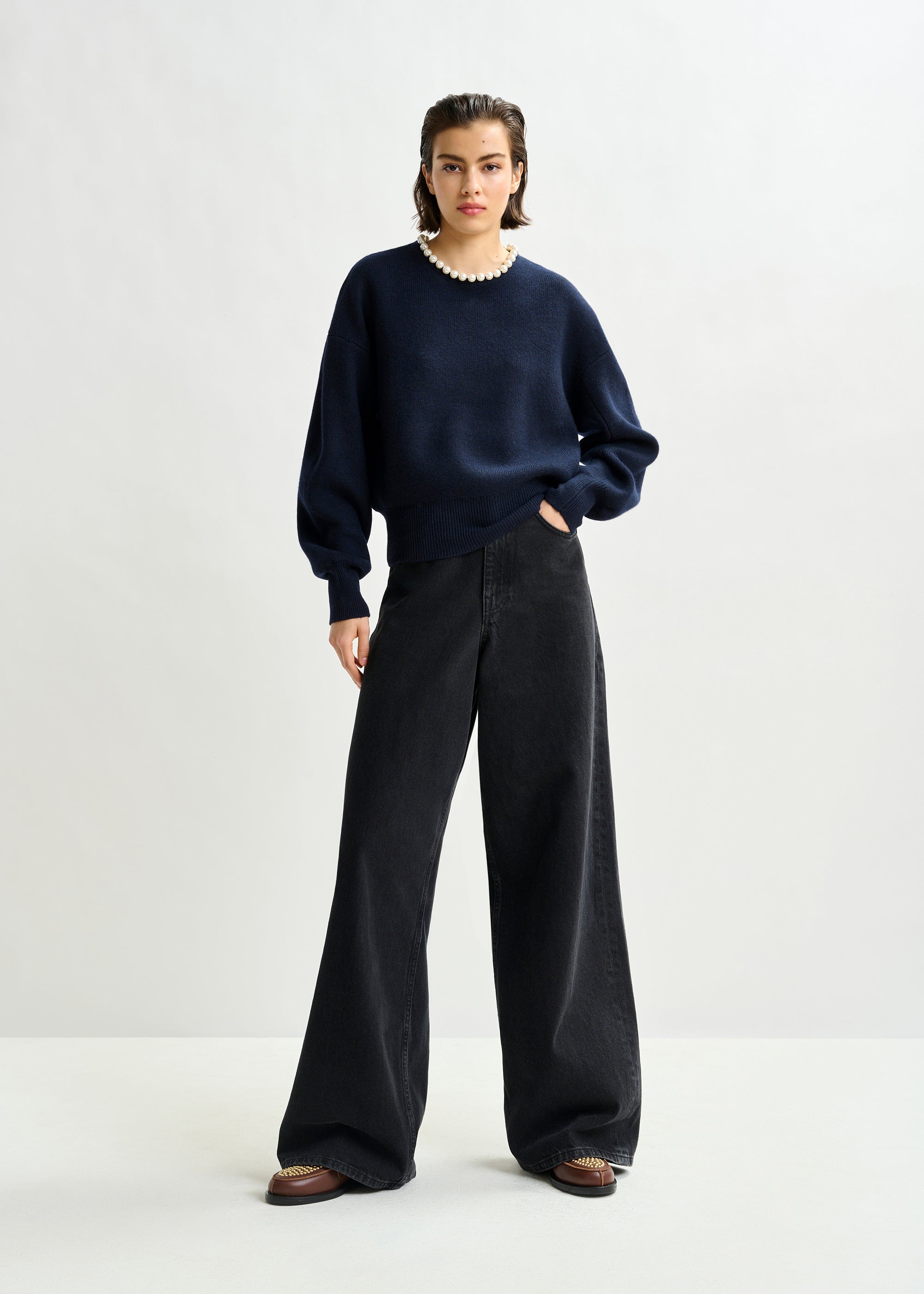 ESSENTIEL ANTWERP INTI NAVY PULLOVER 225