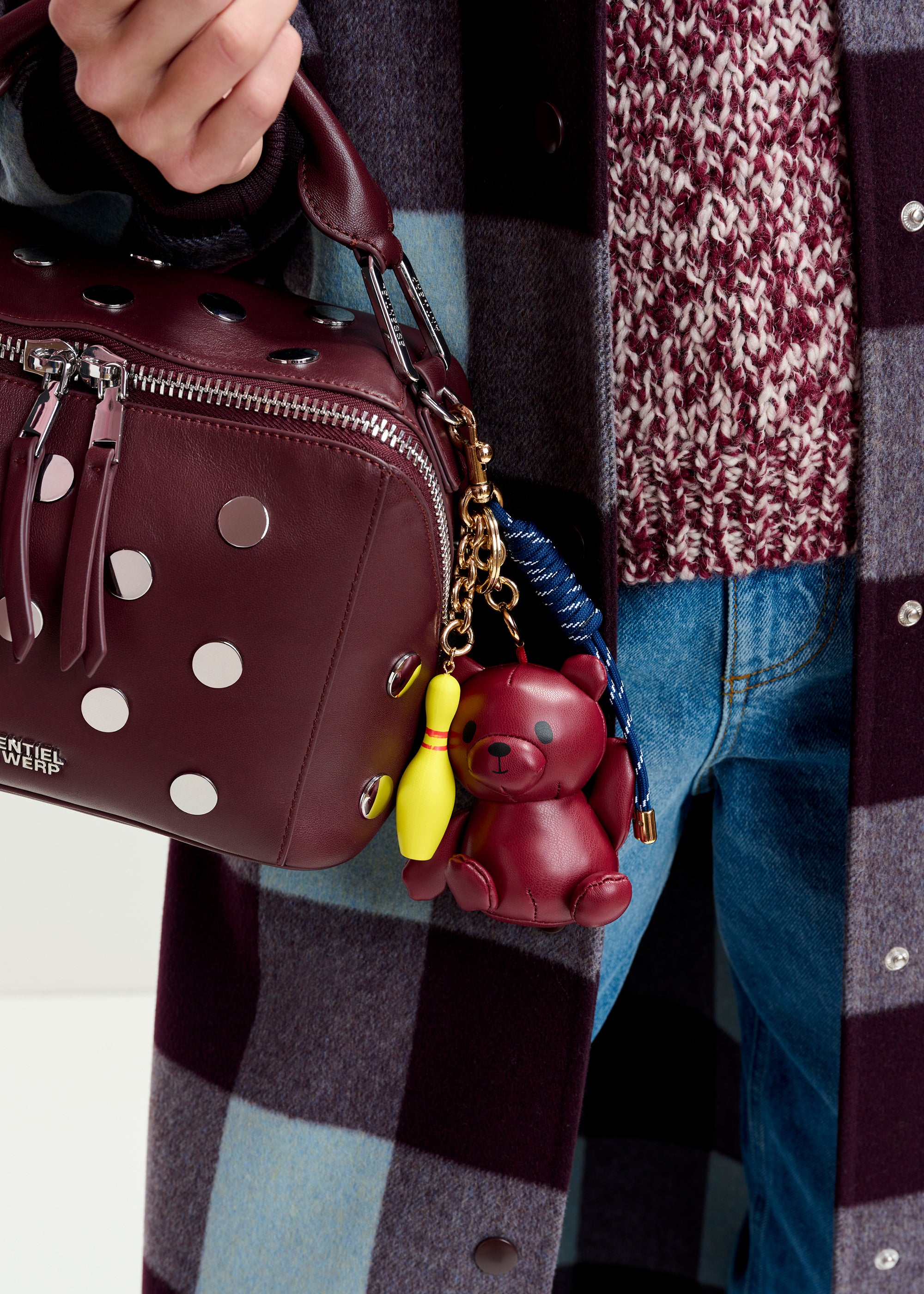 ESSENTIEL ANTWERP IRANO BEAR BAG CHARM 225