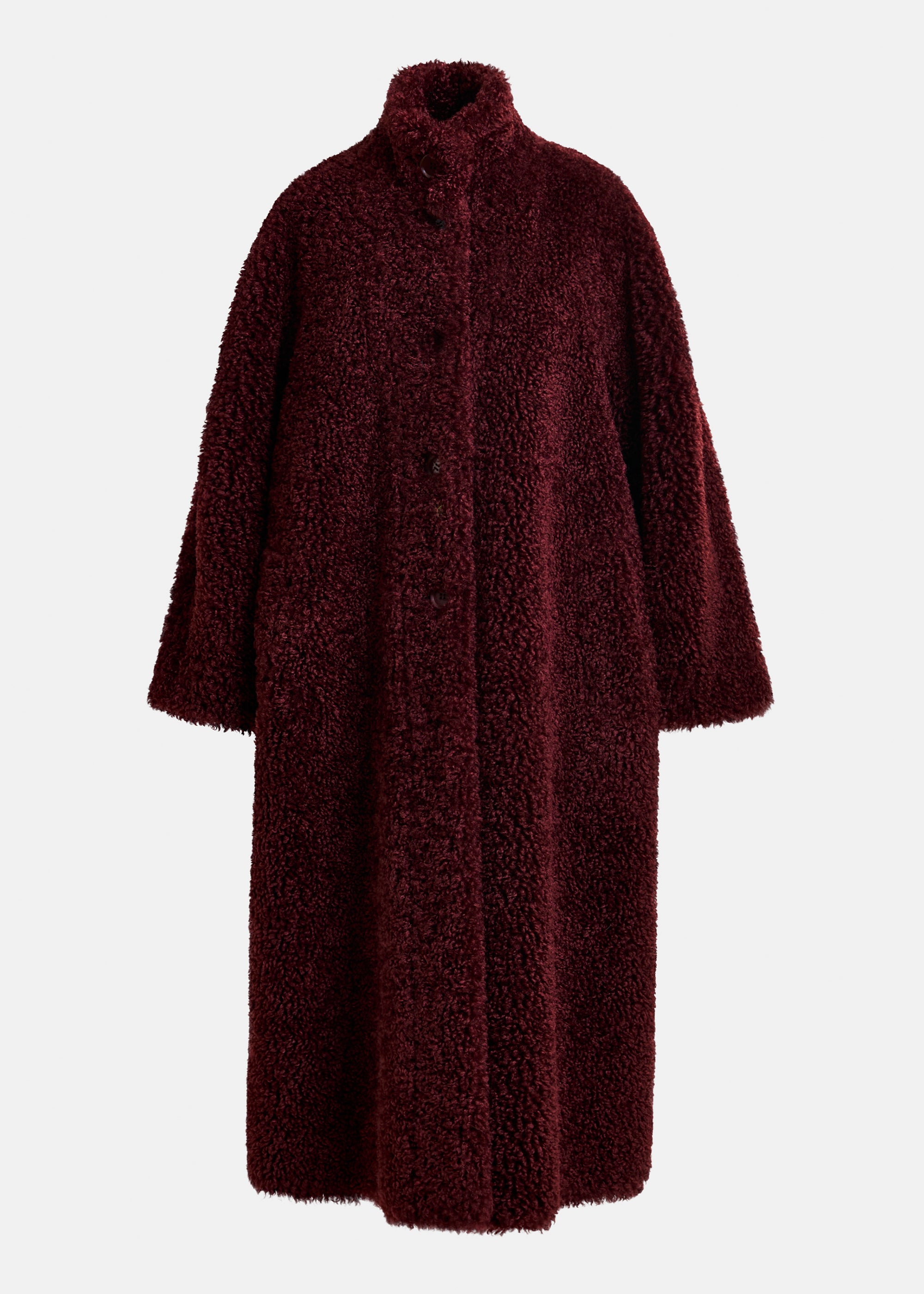 ESSENTIEL ANTWERP ISPOT BURGUNDY COAT 225