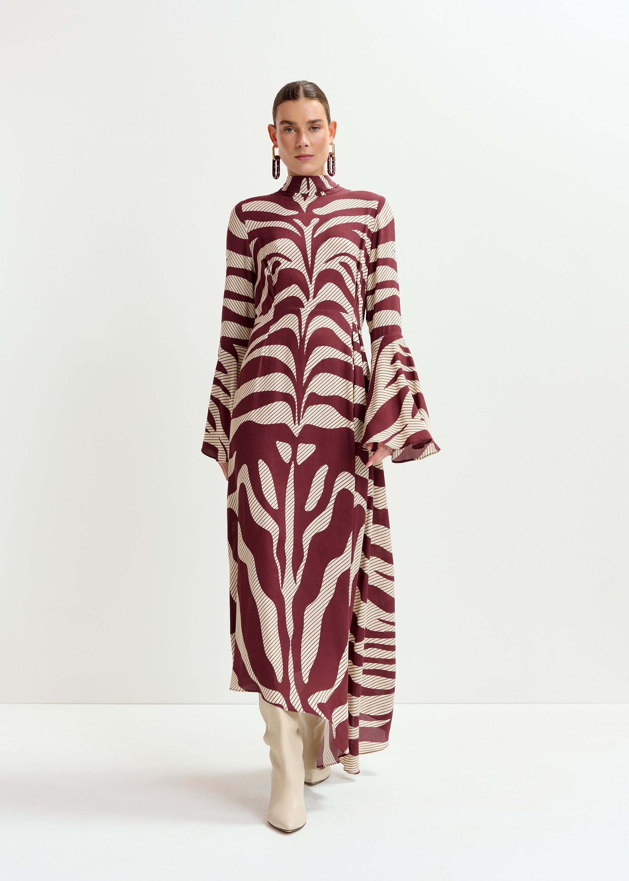 ESSENTIEL ANTWERP ISTRIPE PRINTED DRESS 225