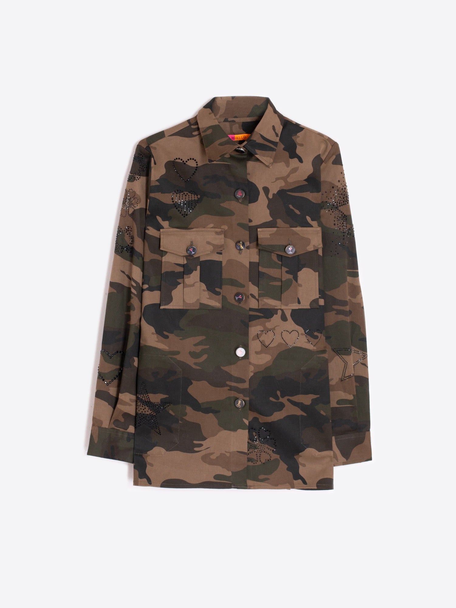 VILAGALLO CAMO TIGER BACK SHIRT 31553 224