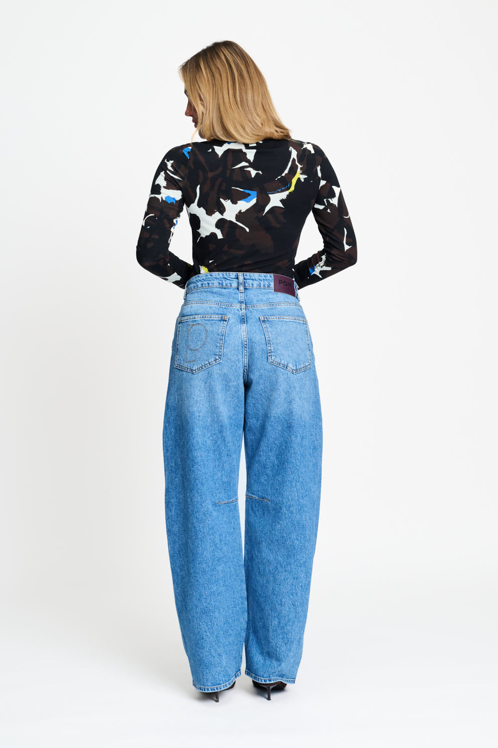 POM DENIM STUD TROUSERS 9712 226