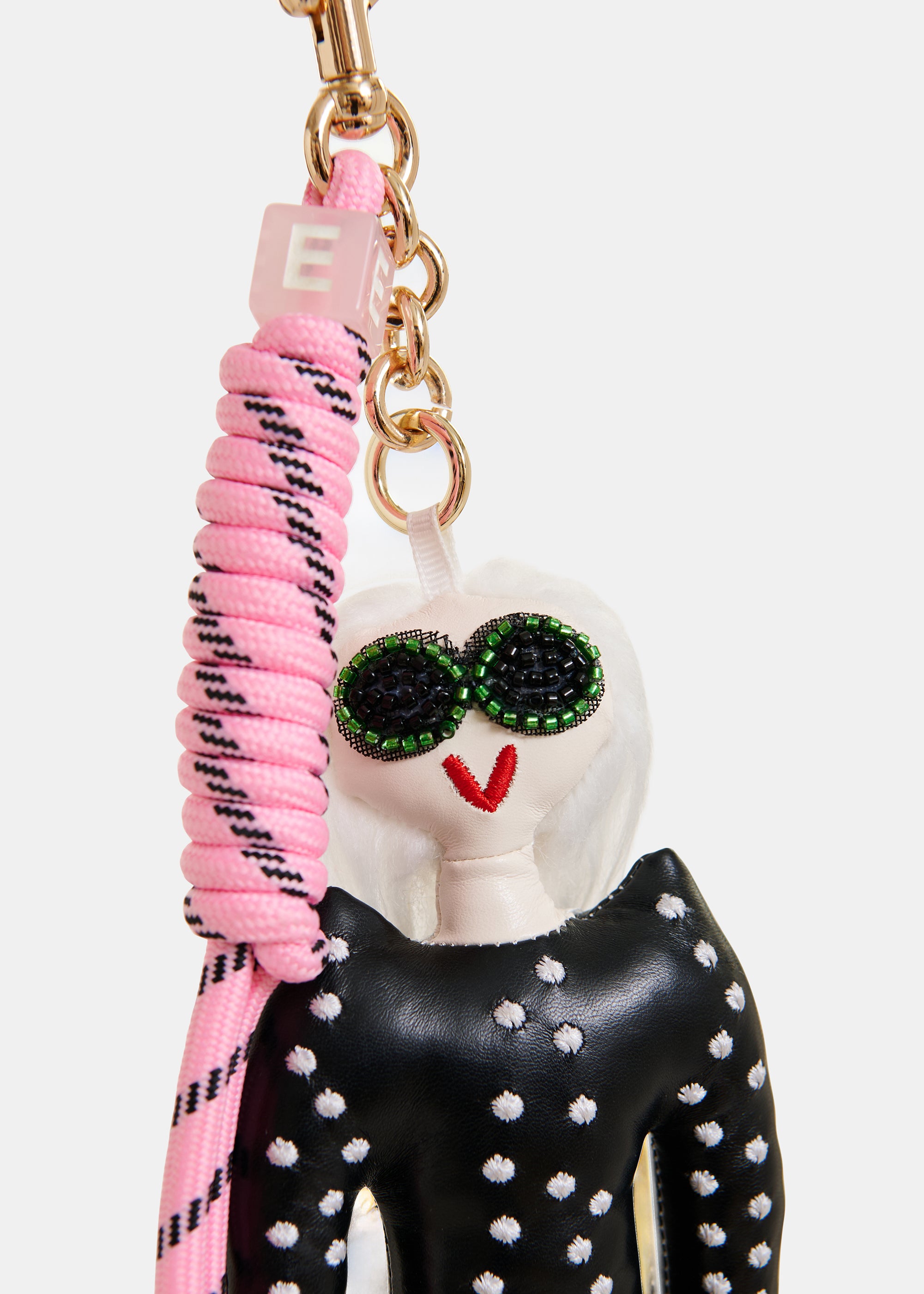 ESSENTIEL ANTWERP JAIMES DOLL BAG CHARM BLACK 126