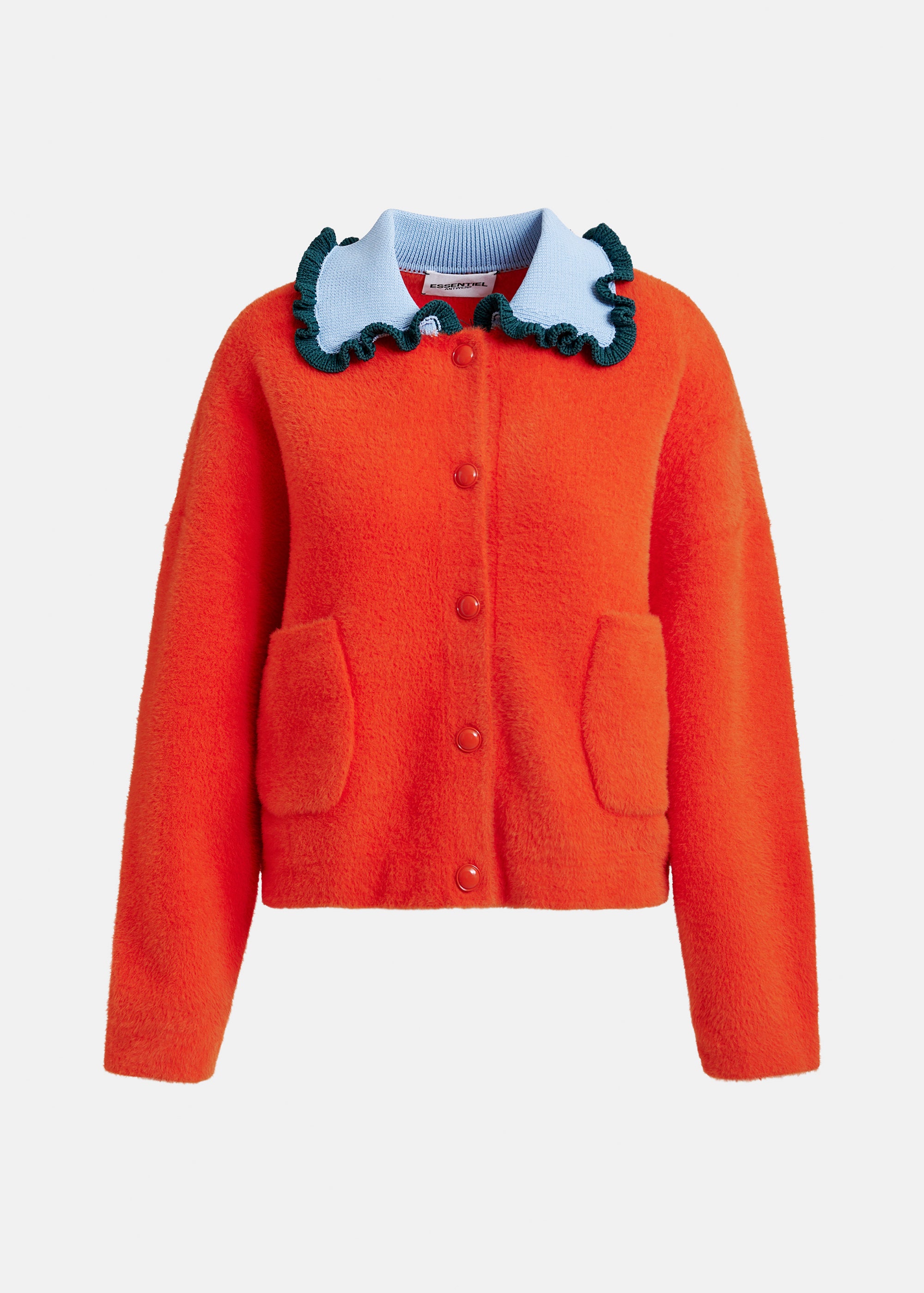 ESSENTIEL ANTWERP JARDENER KNITTED ORANGE CARDI 126