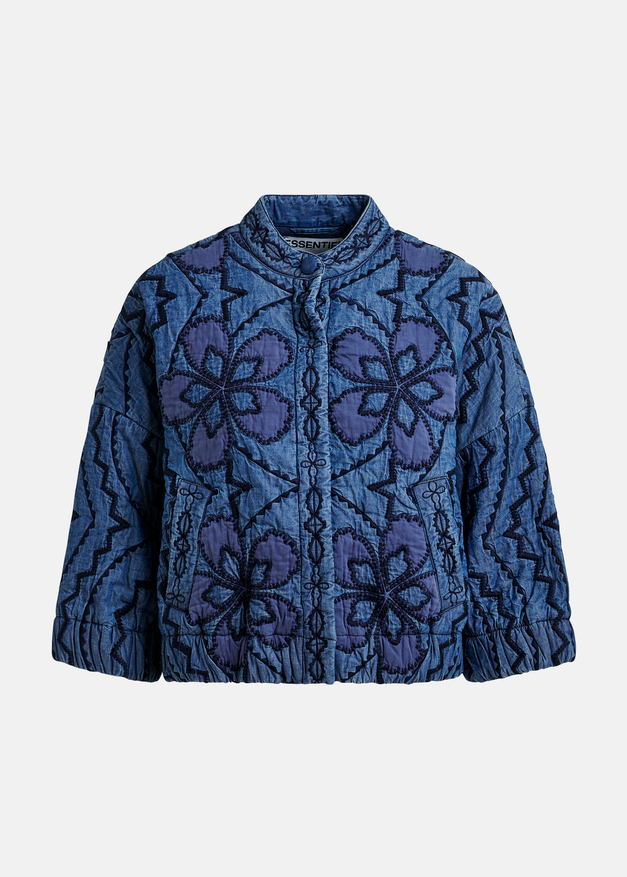 ESSENTIEL ANTWERP JATROPHA QUILTED DENIM JACKET DENIM 126