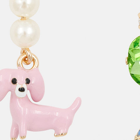 ESSENTIEL ANTWERP JEROD EARRINGS WITH CHARMS MULTI 126