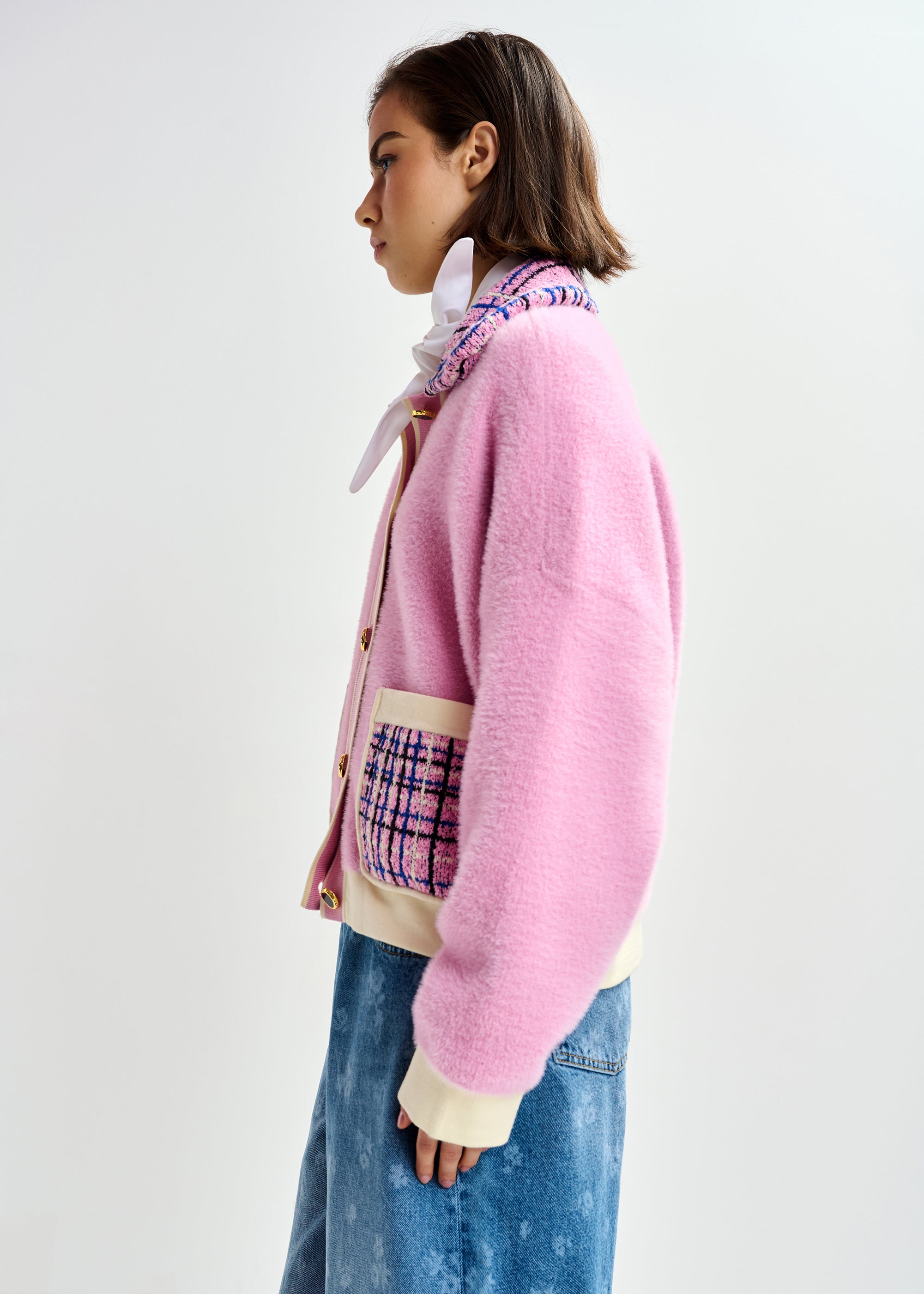ESSENTIEL ANTWERP JOILU KNITTED JACKET PINK 126