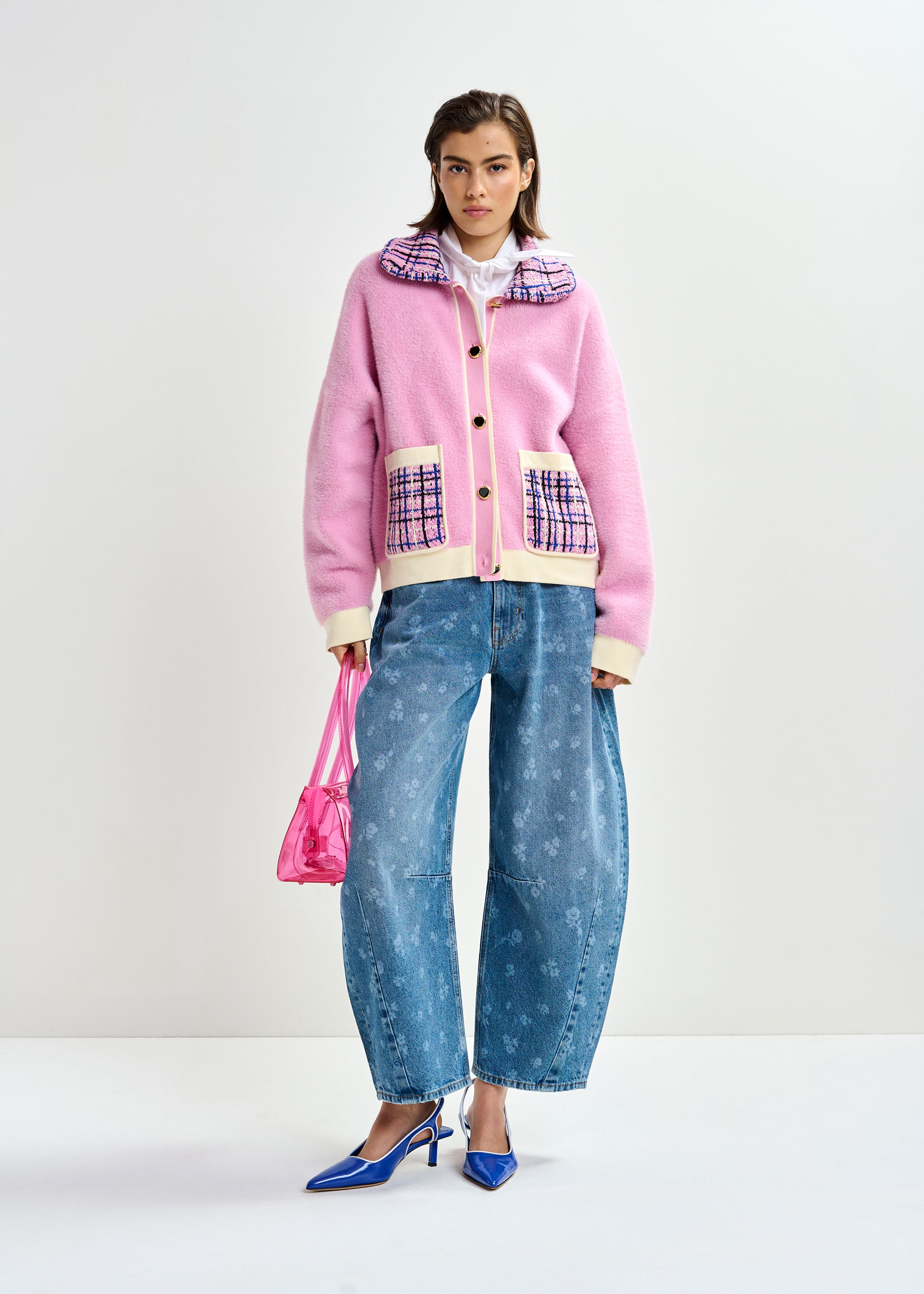 ESSENTIEL ANTWERP JOILU KNITTED JACKET PINK 126