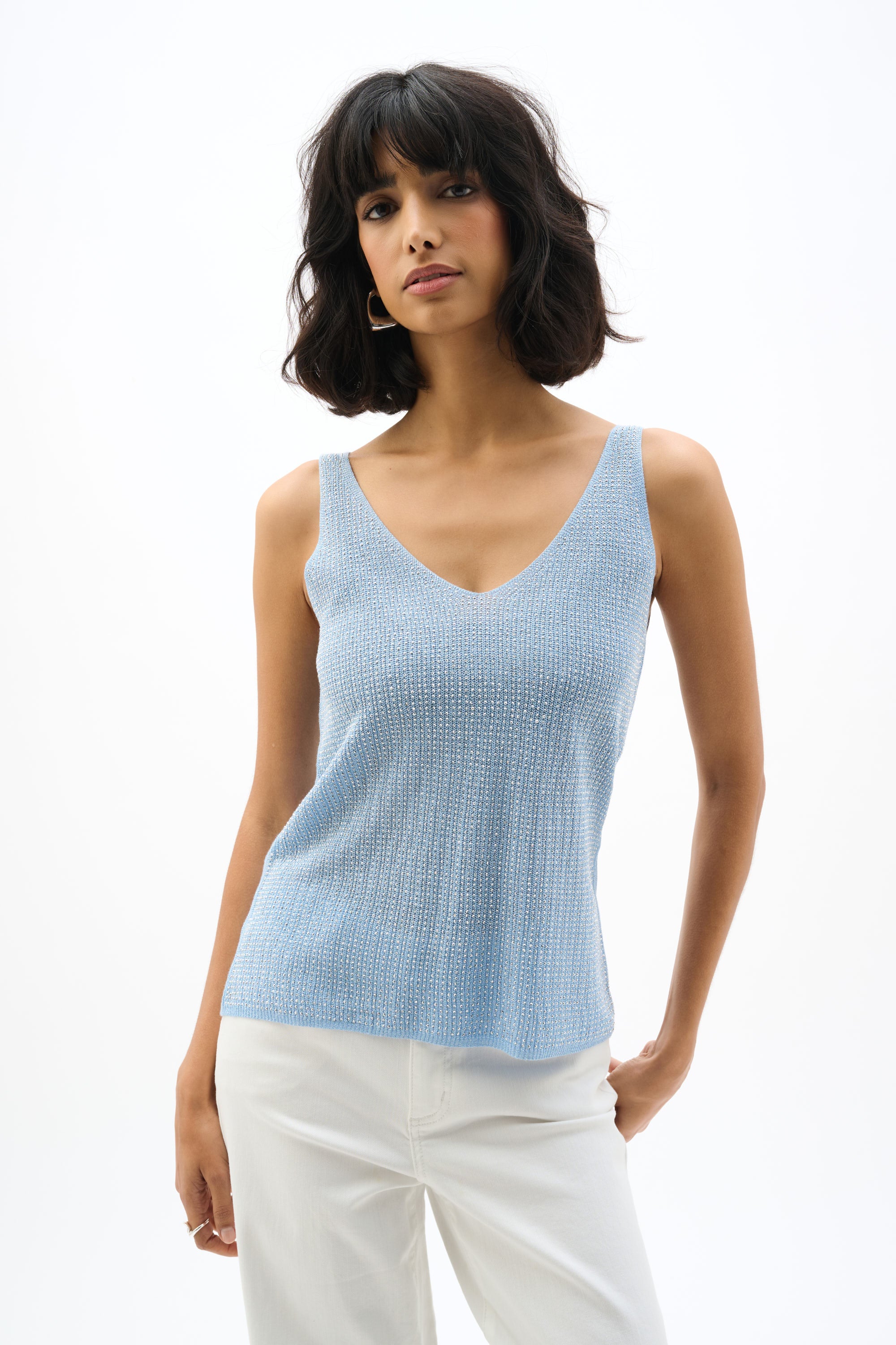joseph ribkoff blue camisole 252915S26 shop macbees ireland 