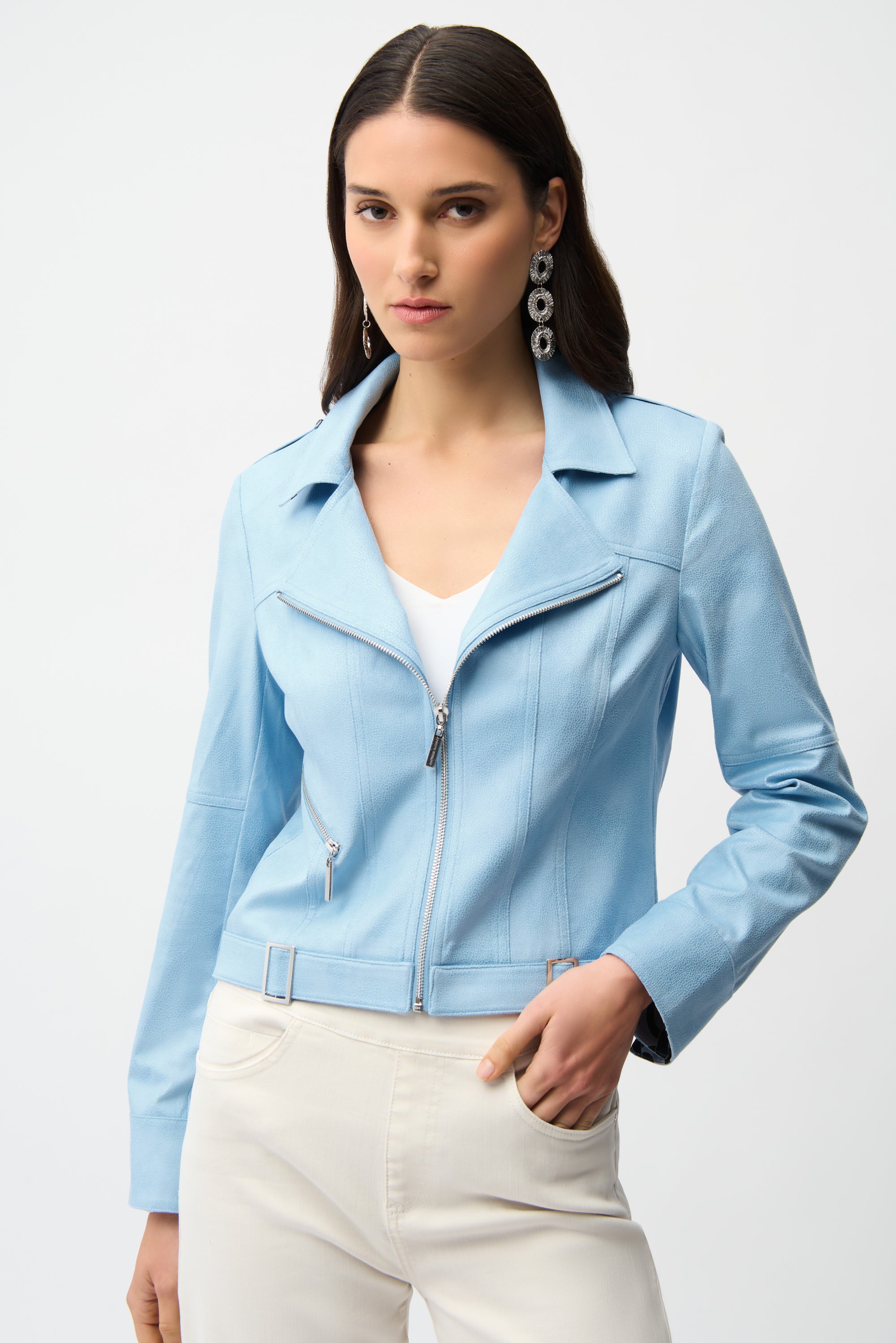 joseph ribkoff blue jacket 261910 shop macbees ireland 