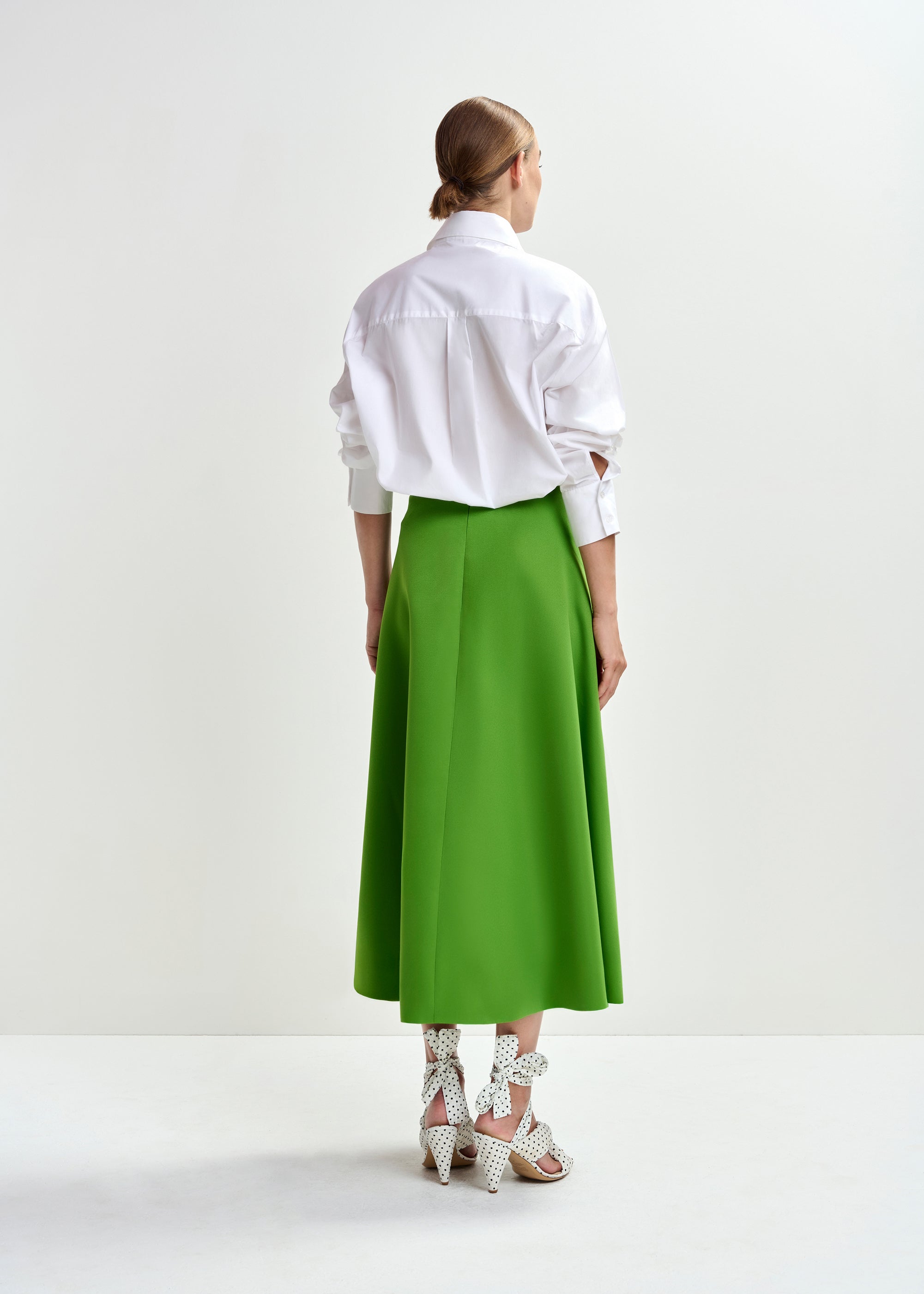 ESSENTIEL ANTWERP JULIO OVER THE KNEE SKIRT GREEN 126