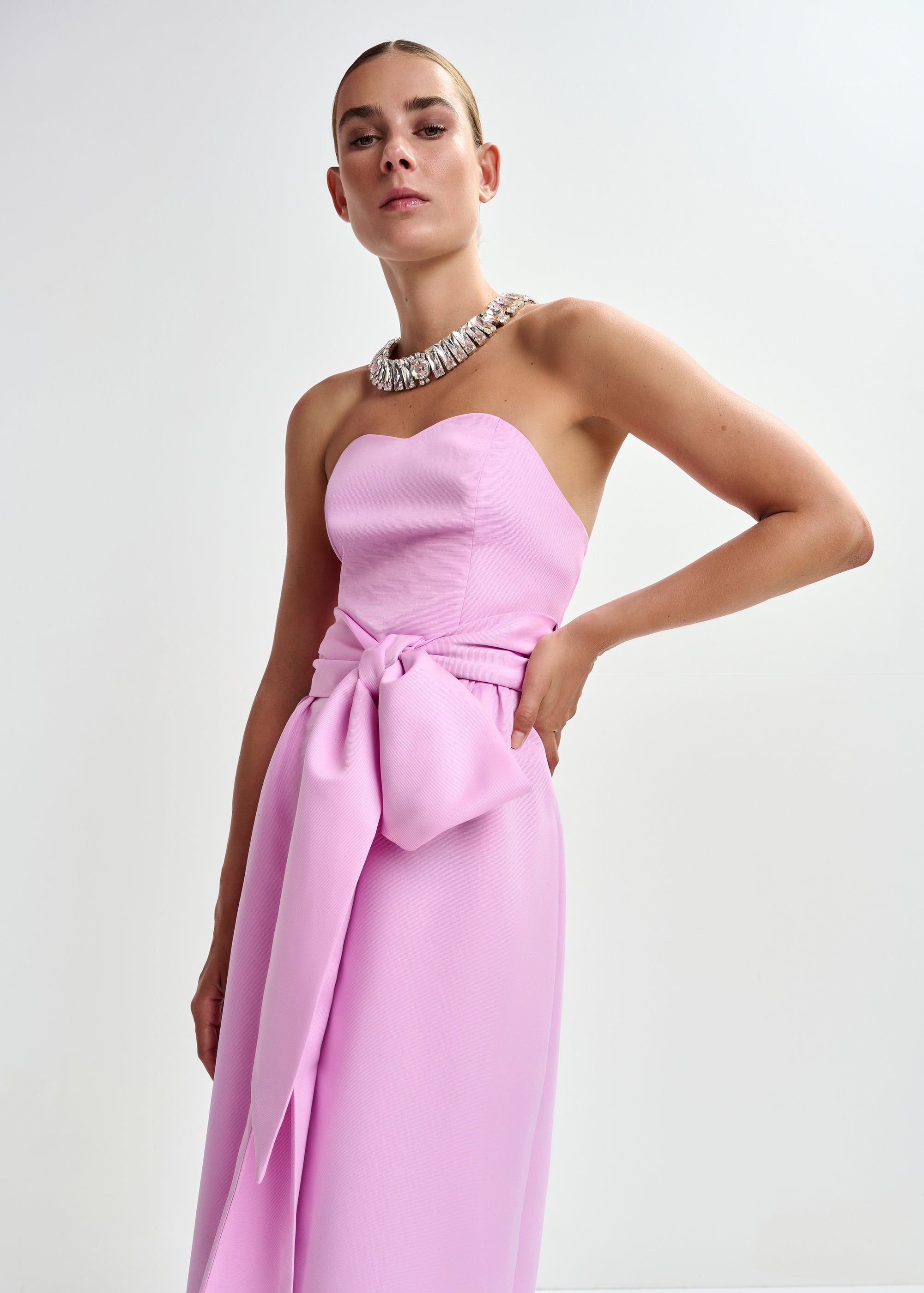 ESSENTIEL ANTWERP JUROR BUSTIER DRESS PINK 126